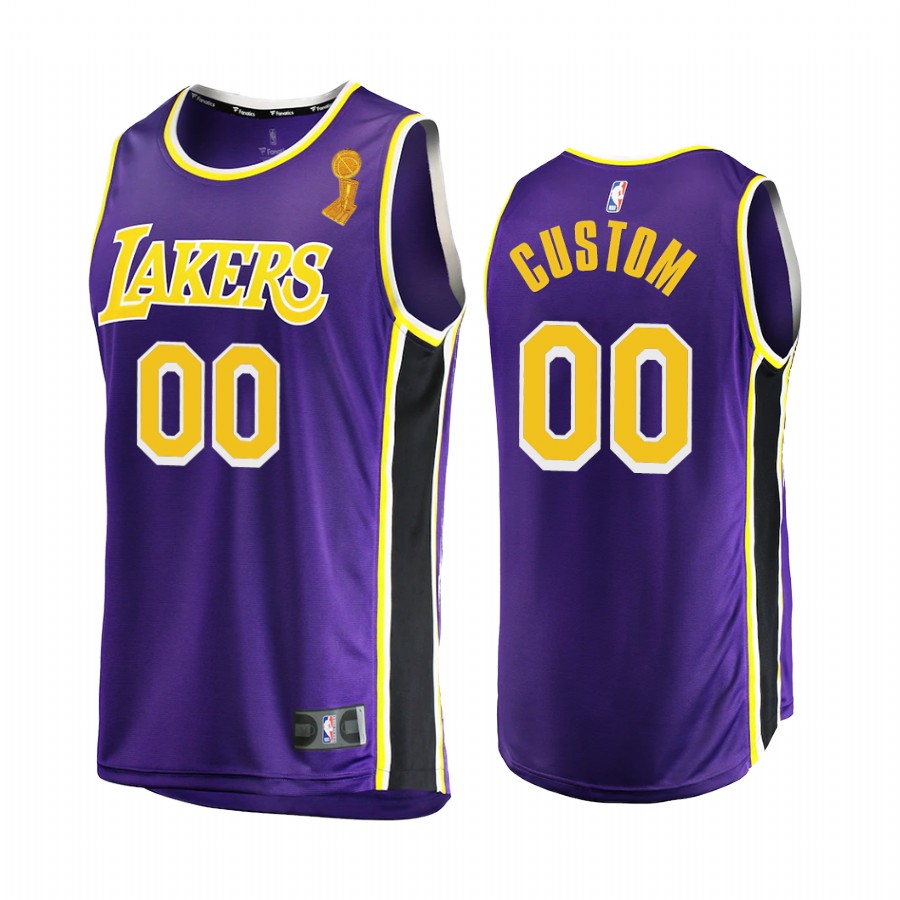 Lakers Purple Custom Jersey fanatics - Fanatics Lakers Purple Custom