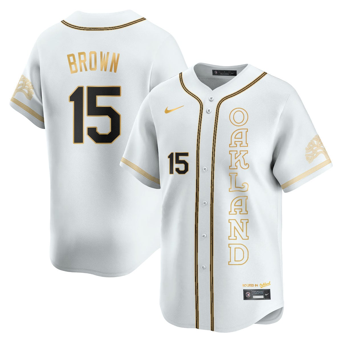 Alternative view of Langeliers Oakland A’s Jersey - Nike Langeliers Oakland A’s Green