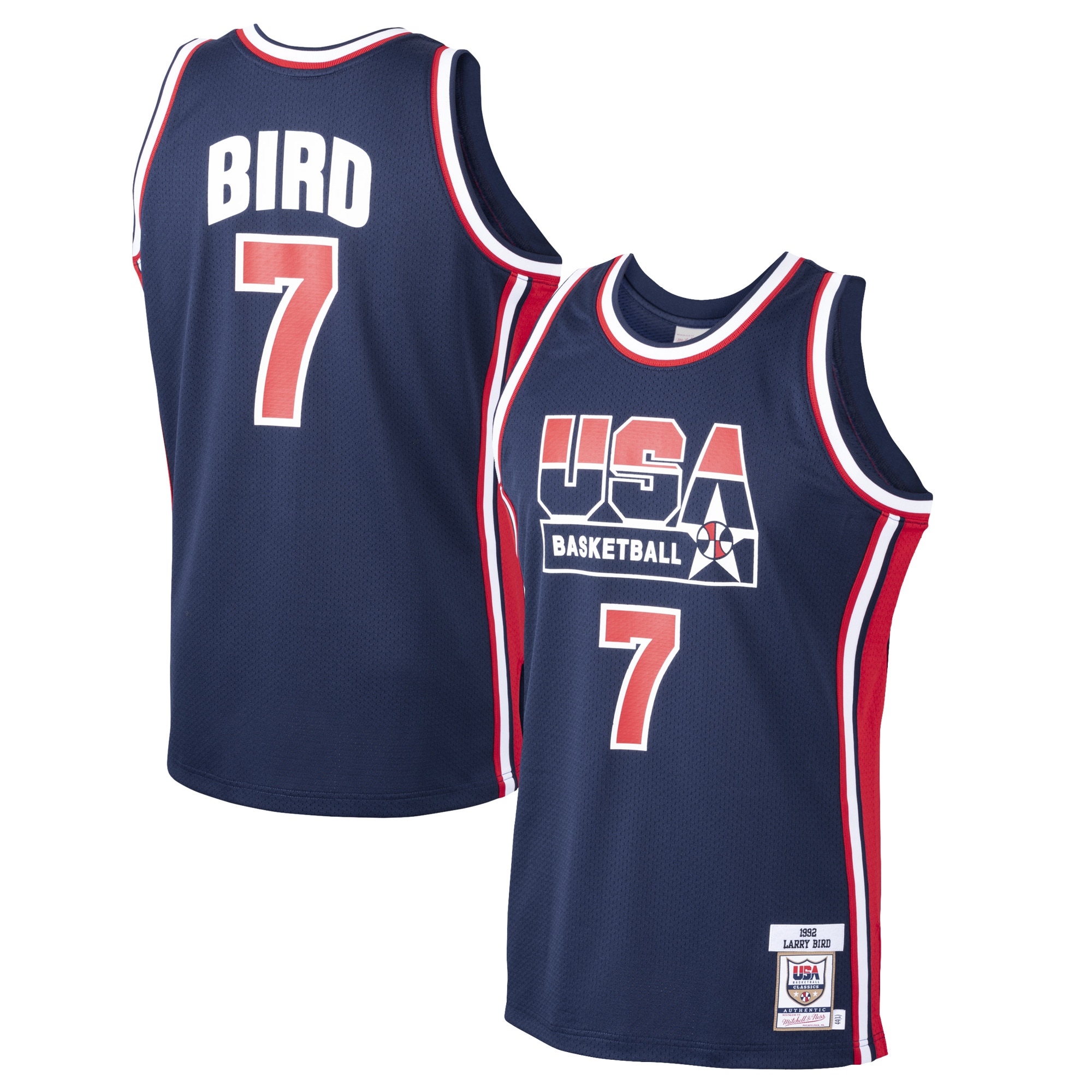 Larry Bird USA Basketball 1992 Dream Team Jersey - Navy