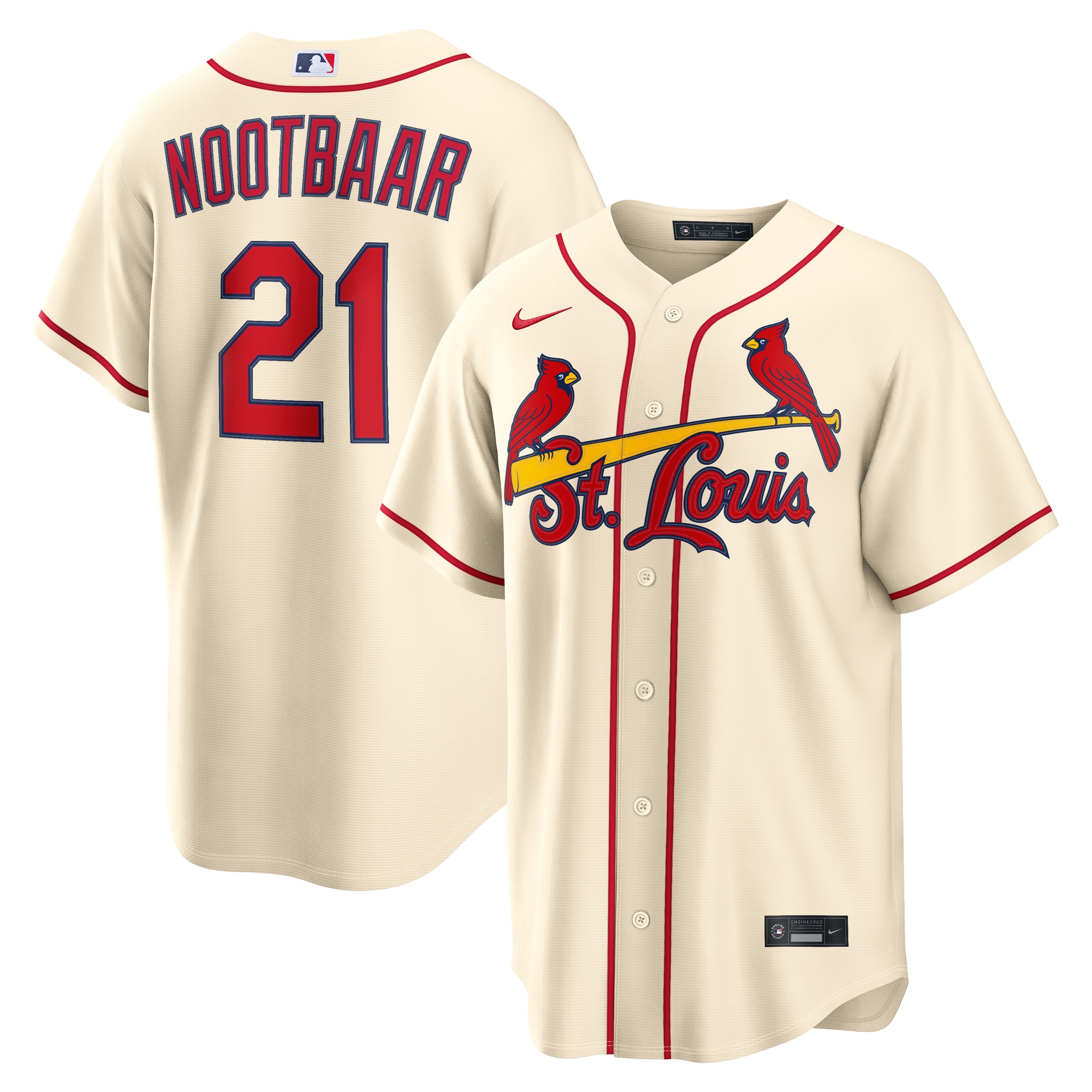 Lars Nootbaar St. Louis Cardinals Alternate Jersey - Cream