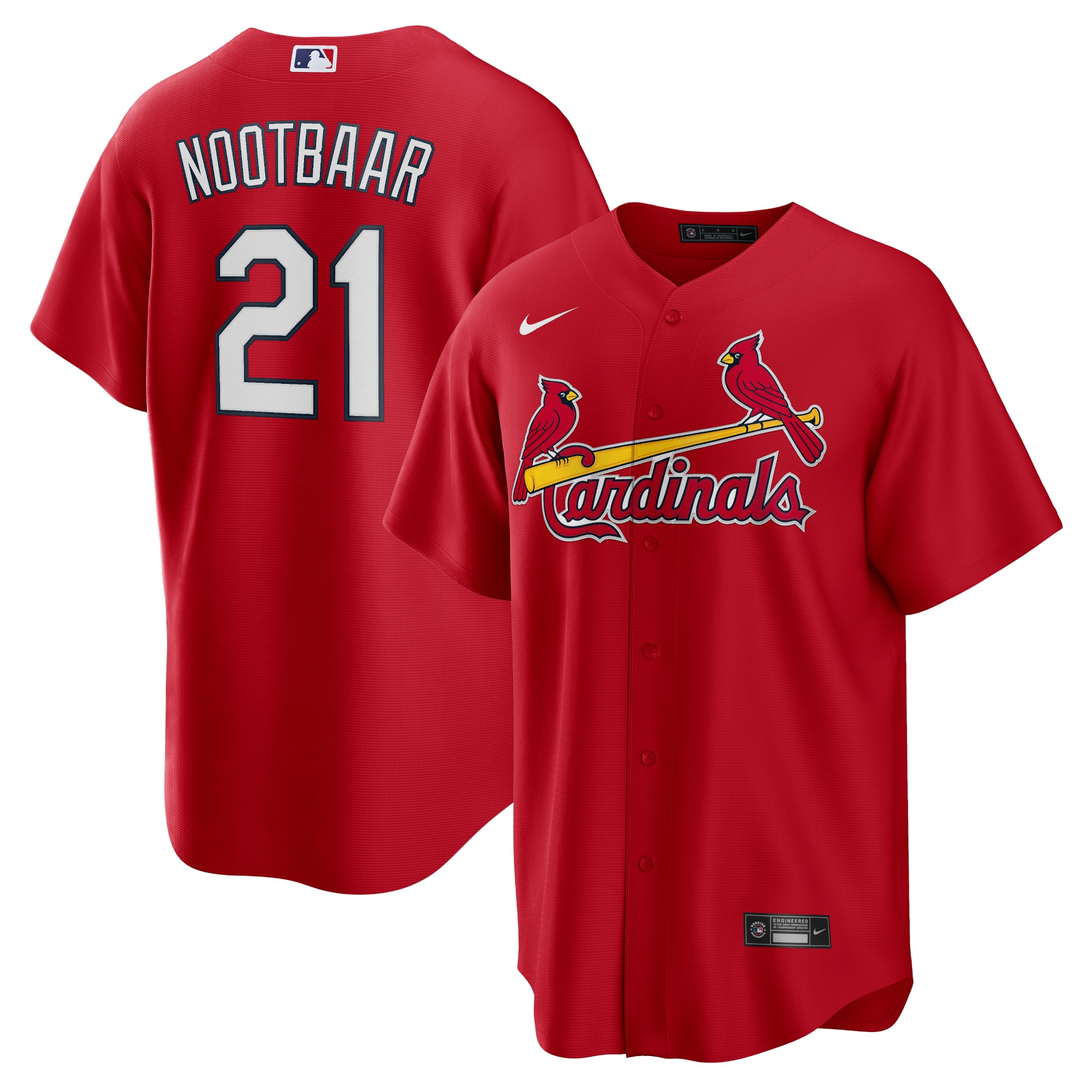 Lars Nootbaar St. Louis Cardinals Big & Tall Alternate Player Jersey - Red