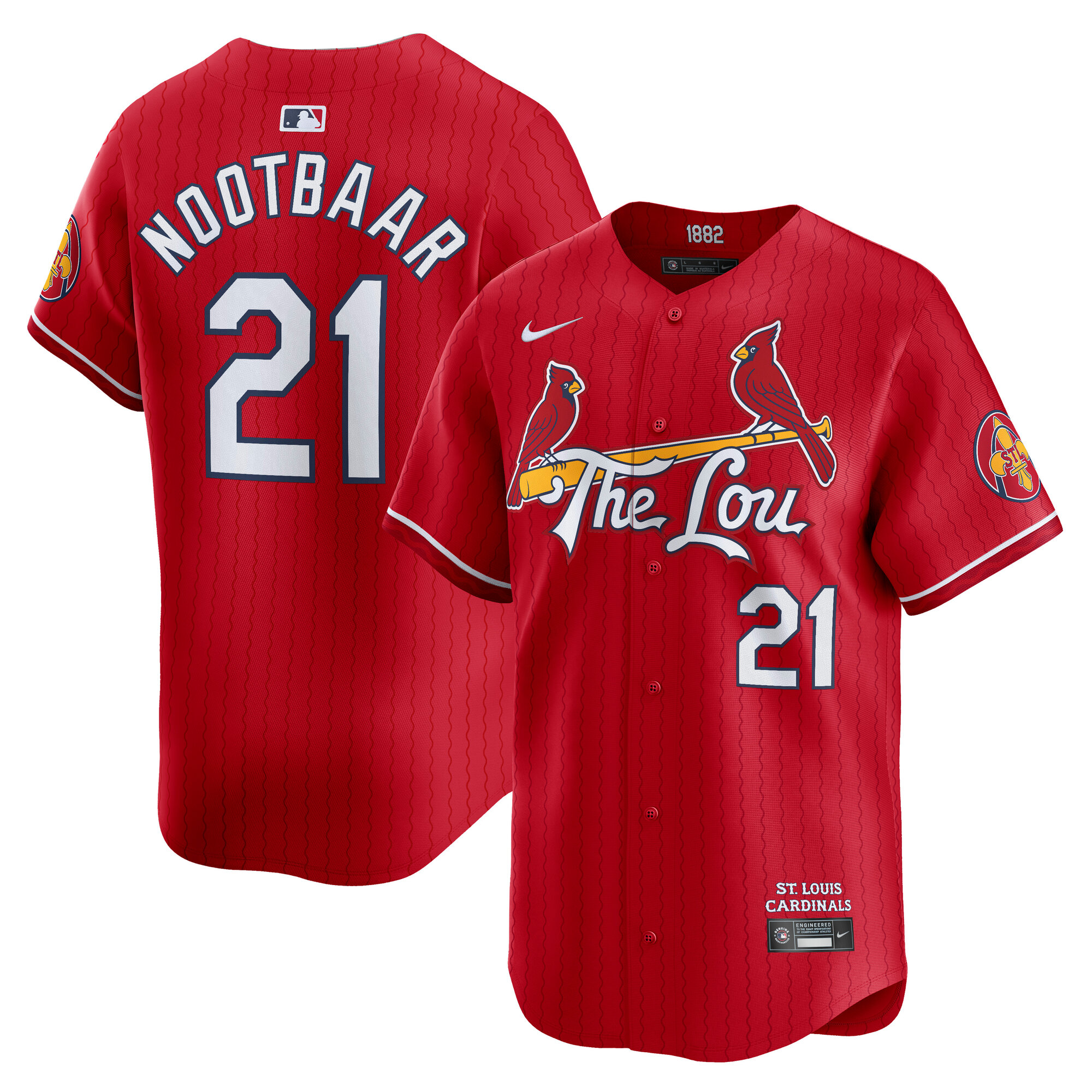 Lars Nootbaar St. Louis Cardinals City Connect Limited Jersey - Red