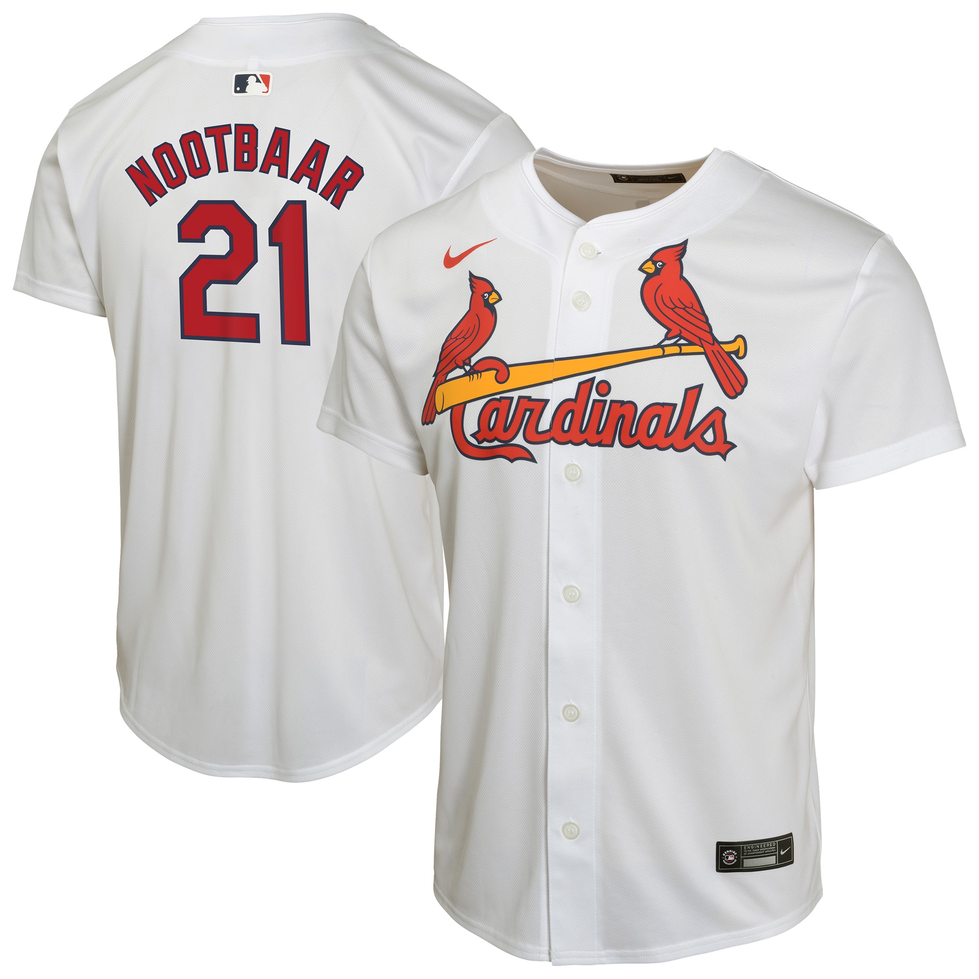 Lars Nootbaar St. Louis Cardinals Youth Home Game Player Jersey - White