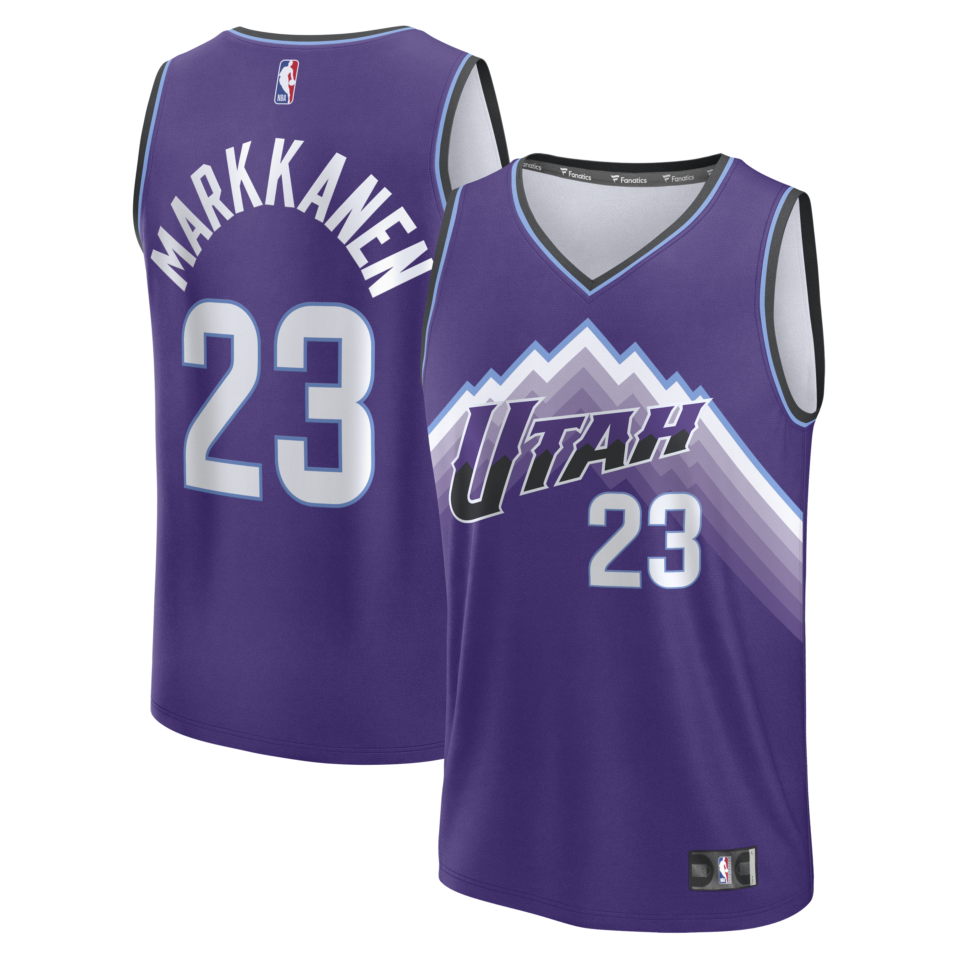 Lauri Markkanen Utah Jazz Fanatics Fast Break Jersey - Icon Edition - Purple