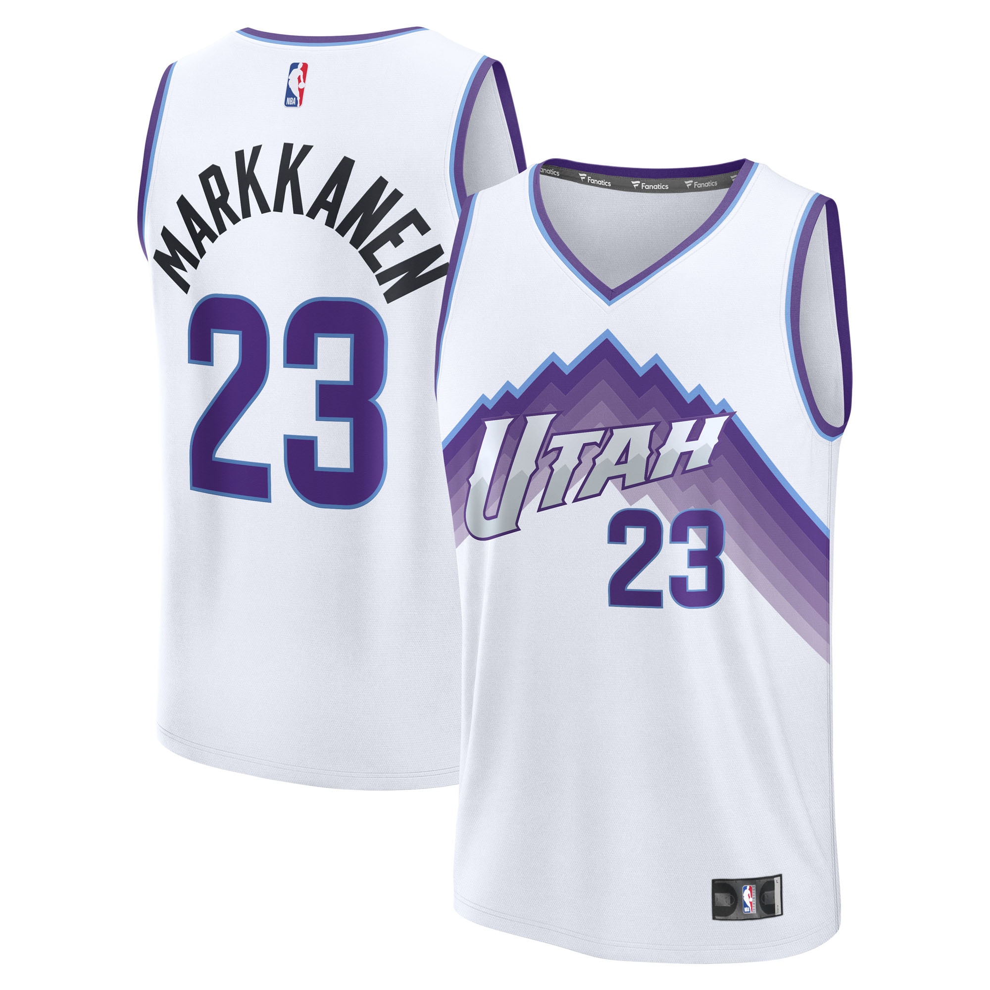 Lauri Markkanen Utah Jazz Fanatics Youth Fast Break Jersey - Association Edition - White