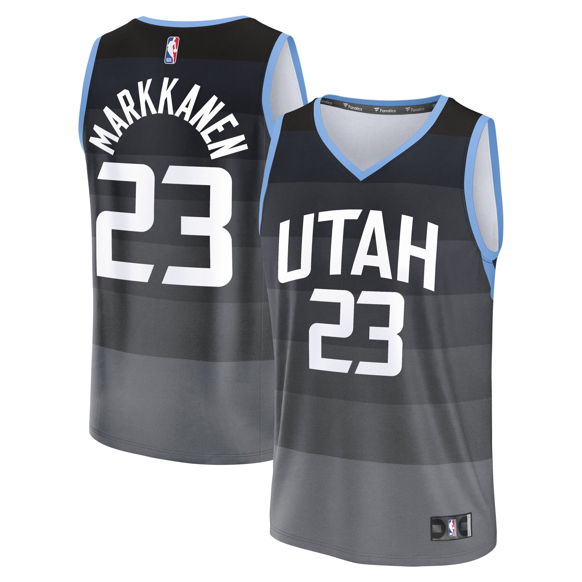 Lauri Markkanen Utah Jazz Fanatics Youth Fast Break Jersey - City Edition - Black