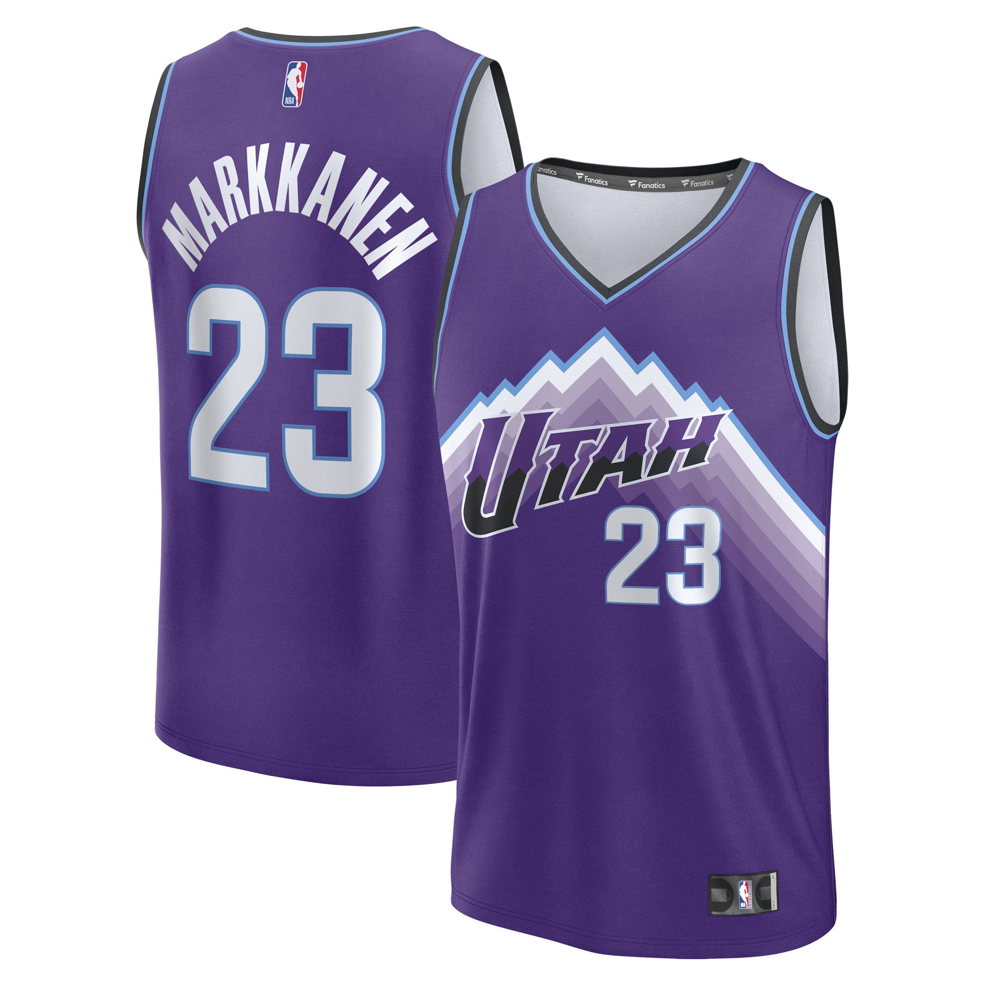 Lauri Markkanen Utah Jazz Fanatics Youth Fast Break Jersey - Icon Edition - Purple