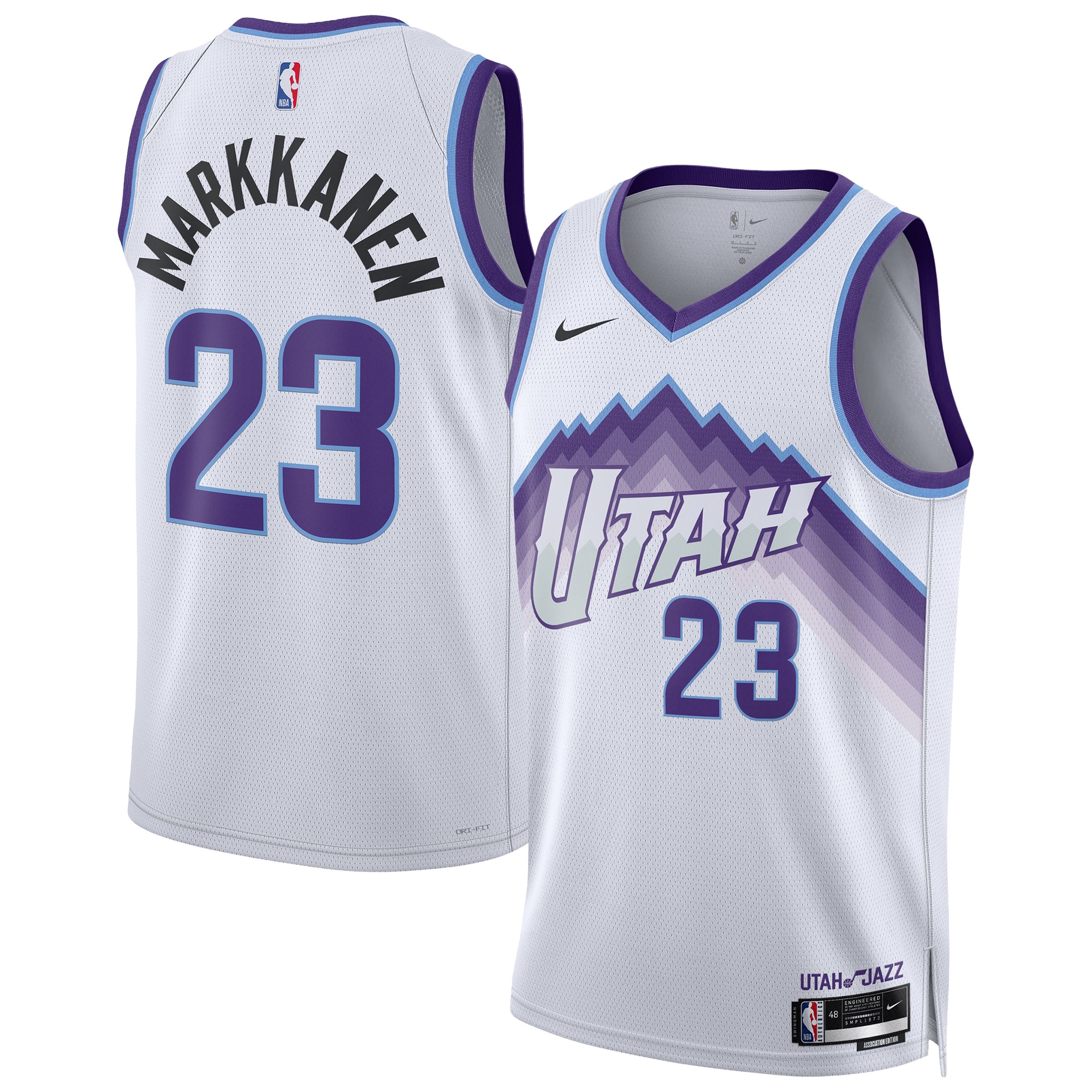 Lauri Markkanen Utah Jazz Unisex Swingman Jersey - Association Edition - White