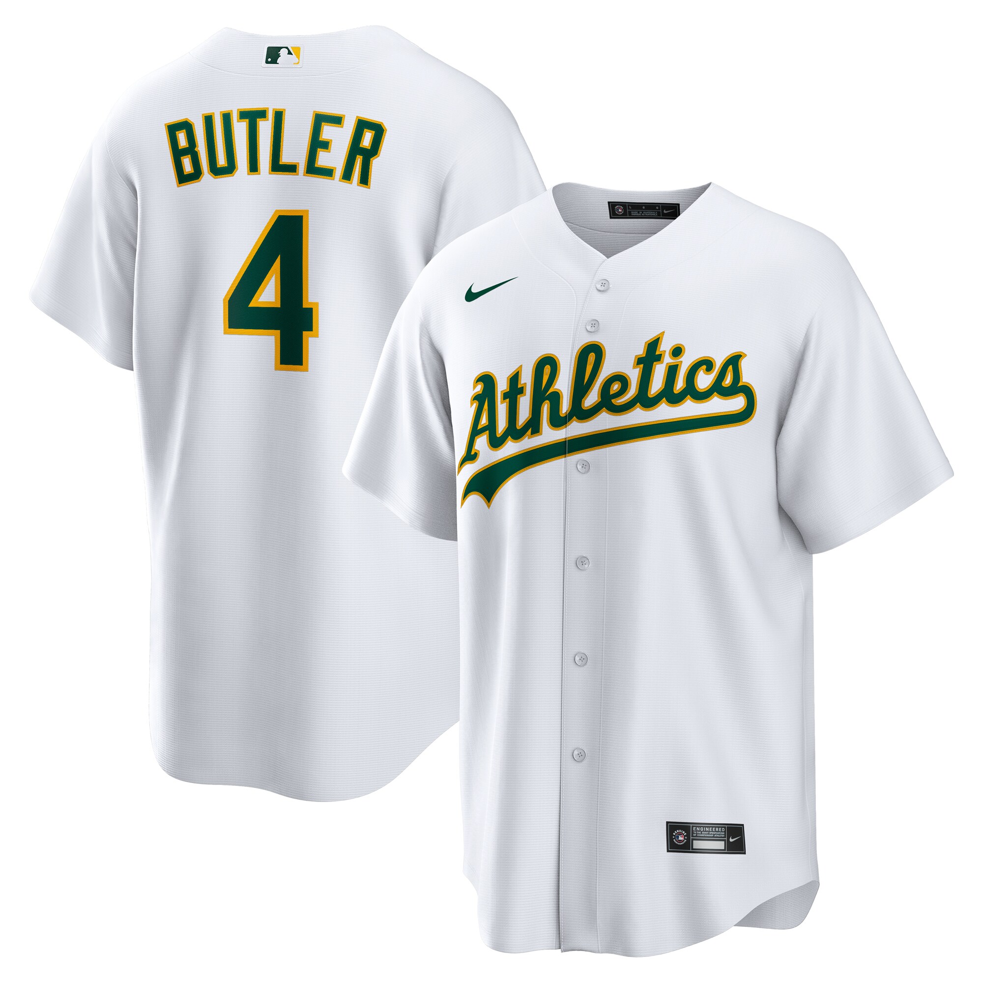 Lawrence Butler Athletics Home Jersey - White