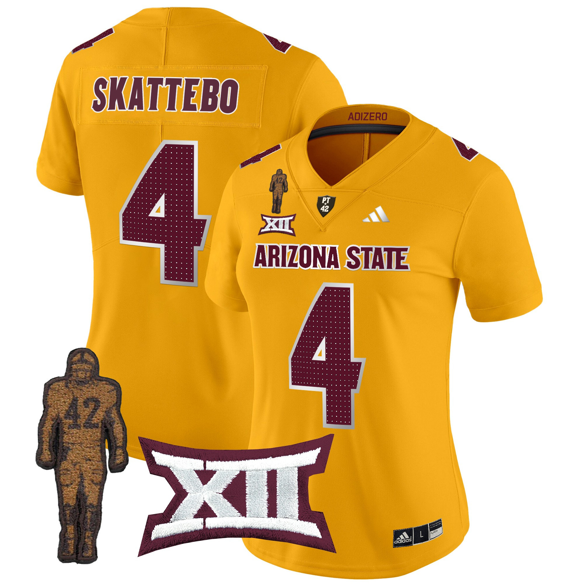 Alternative view of Leavitt #10 Arizona Jersey - Adidas Leavitt #10 Arizona State Jersey