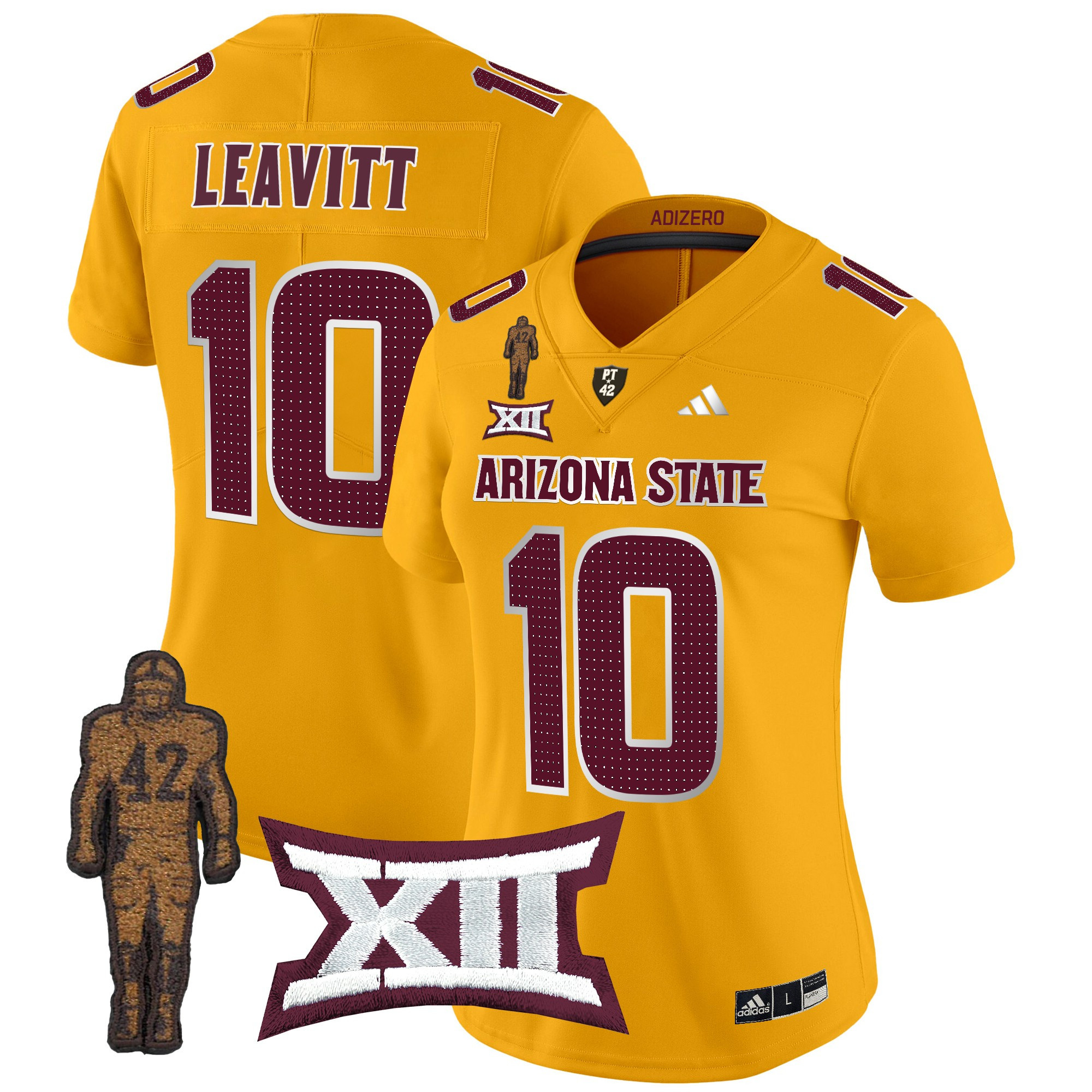 Leavitt #10 Arizona Jersey - Adidas Leavitt #10 Arizona State Jersey