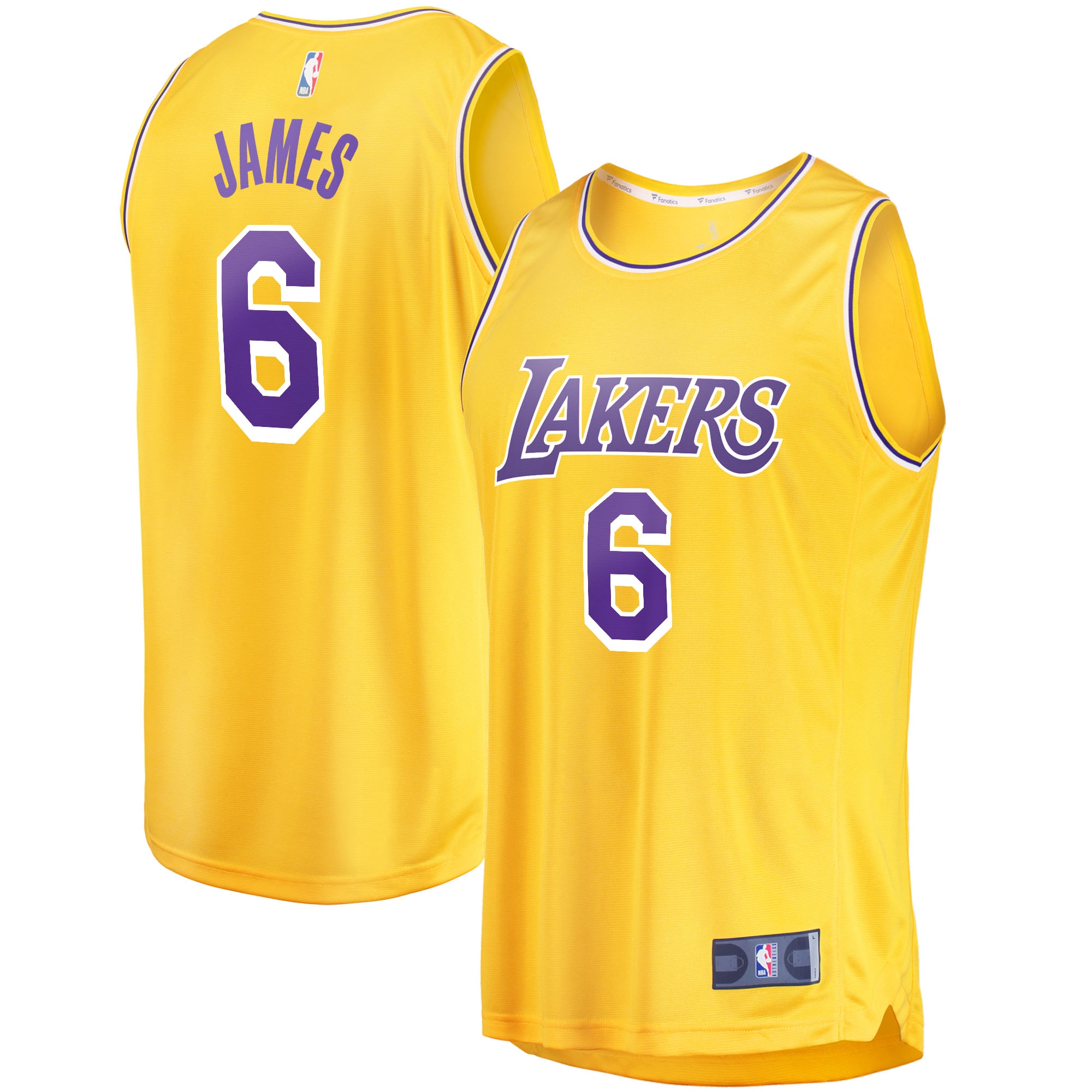 LeBron James Los Angeles Lakers Fanatics 2021/22 Fast Break Jersey - Icon Edition - Gold