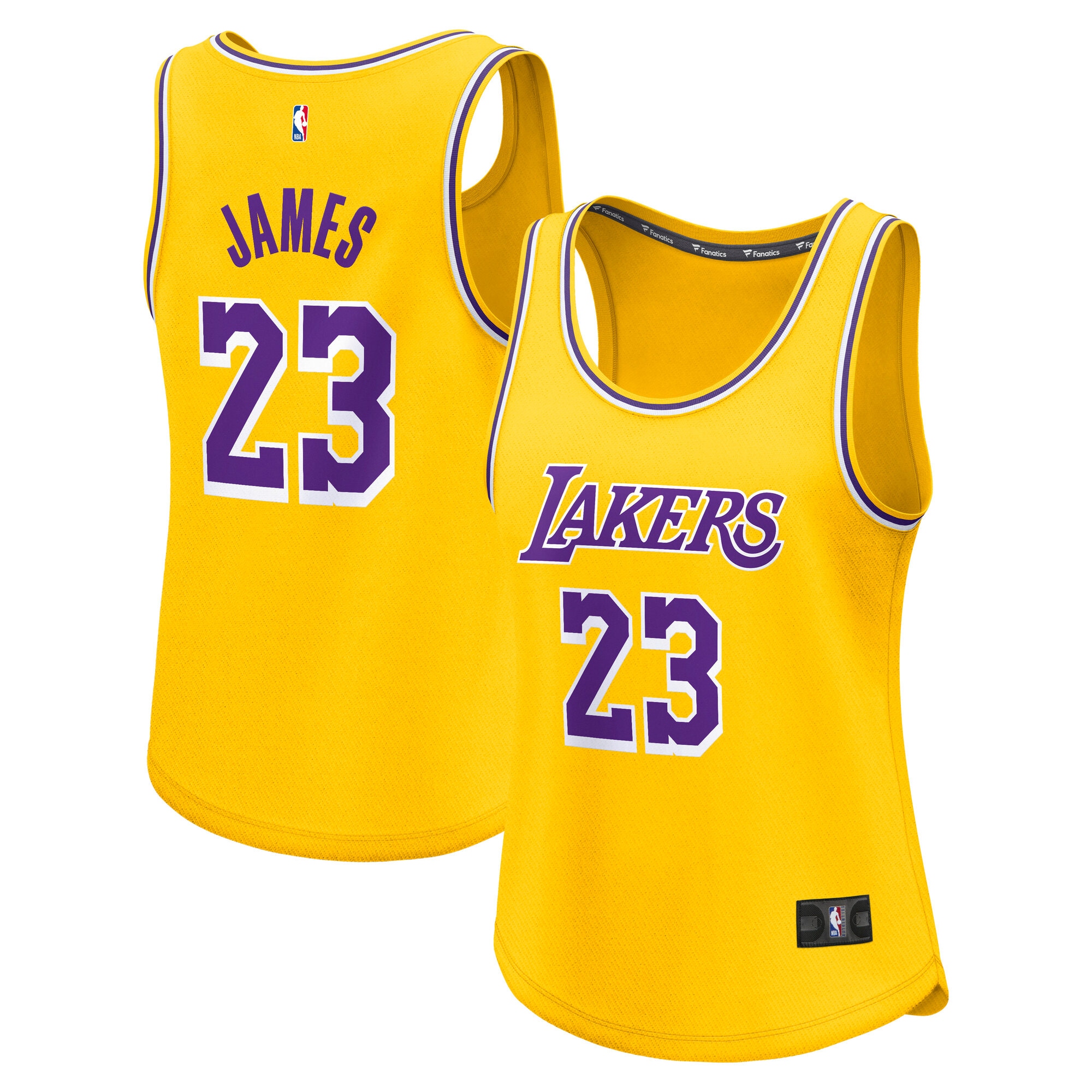LeBron James Los Angeles Lakers Fanatics Women's Fast Break Player Jersey - Icon Edition - Gold