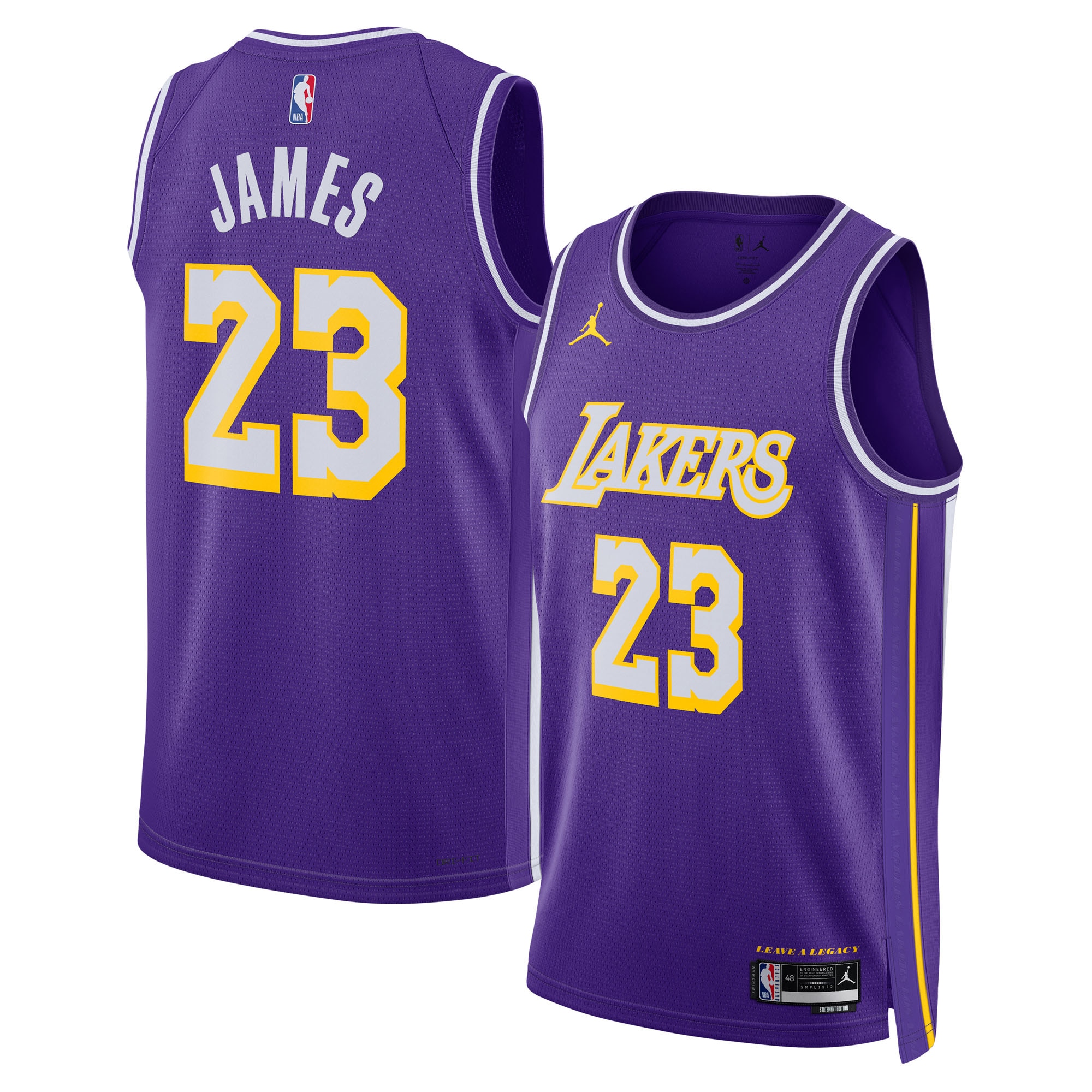 LeBron James Los Angeles Lakers Jordan Brand Unisex Swingman Jersey - Statement Edition - Purple