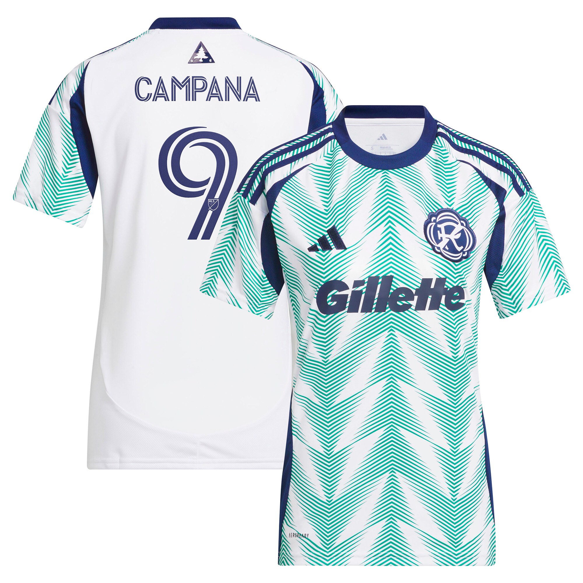 Leonardo Campana New England Revolution Women's 2025 Eastern White Pine x Flag of New England Player Jersey - White