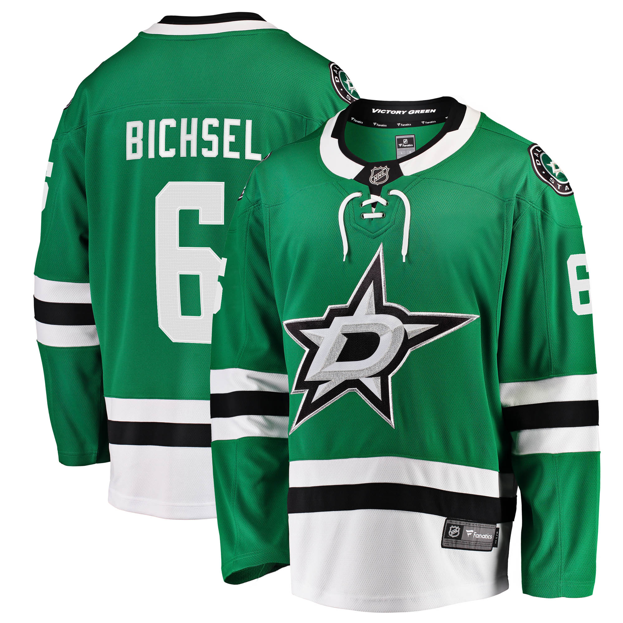 Lian Bichsel Dallas Stars Fanatics Home Breakaway Jersey - Kelly Green