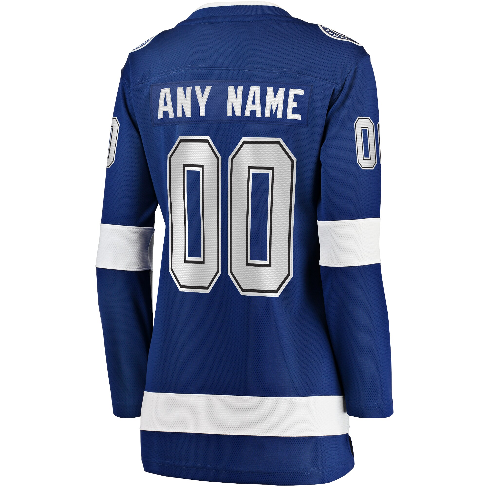 Alternative view of Lightning Blue Custom Jersey - Fanatics Tampa Bay Lightning Jersey