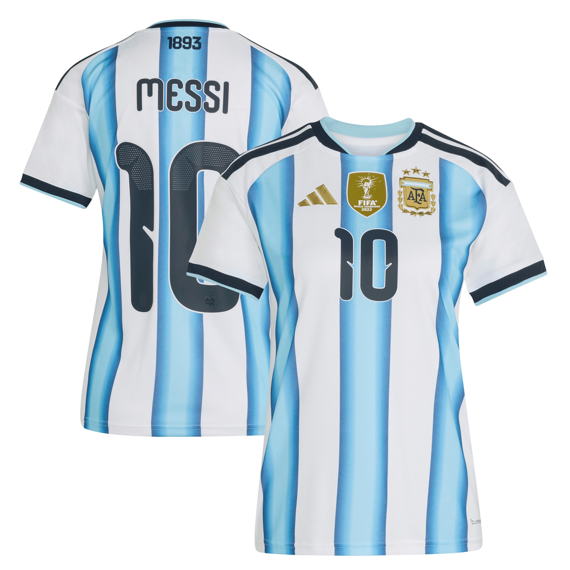 Lionel Messi Argentina National Team Women's FIFA x World Cup 2026 Home Jersey - White