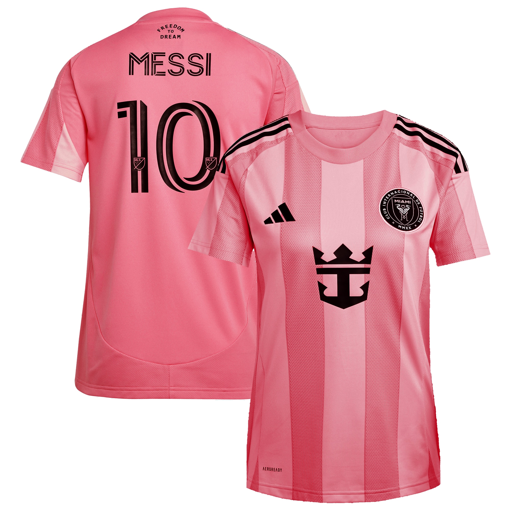 Lionel Messi Inter Miami CF Women's 2025 Euforia Player Jersey - Light Pink