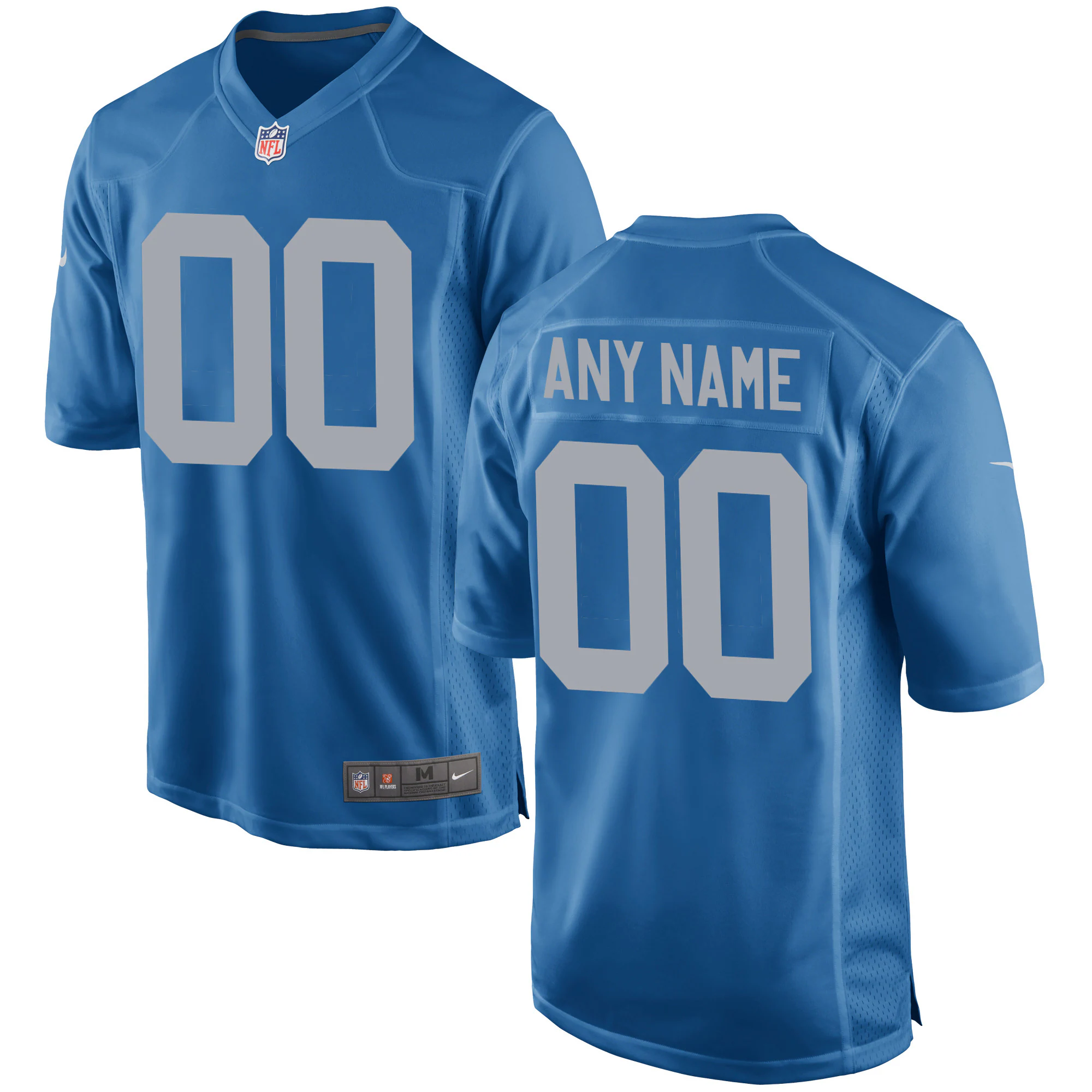 Lions Blue Custom Jersey - Nike - Personalized NFL Style