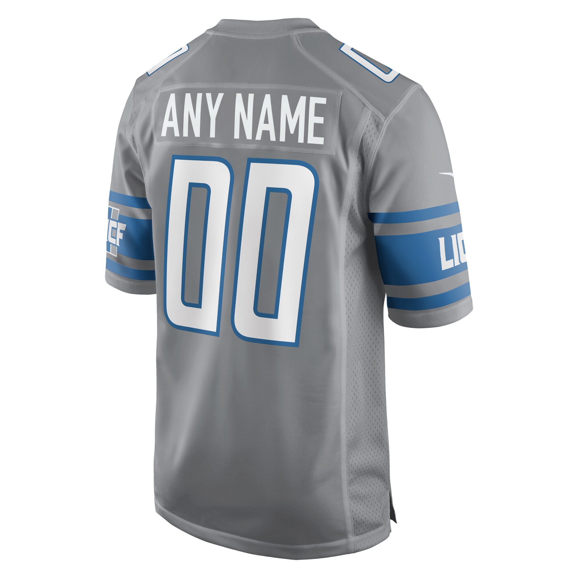 Alternative view of Lions Gray & Blue Custom Jersey - Nike - Personalize Yours!
