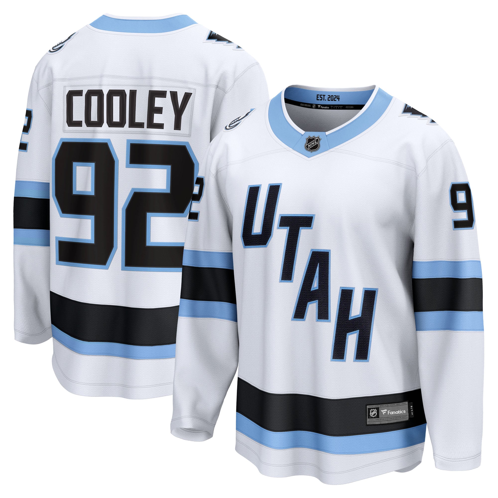 Logan Cooley Utah Mammoth Fanatics Away Breakaway Player Jersey - White