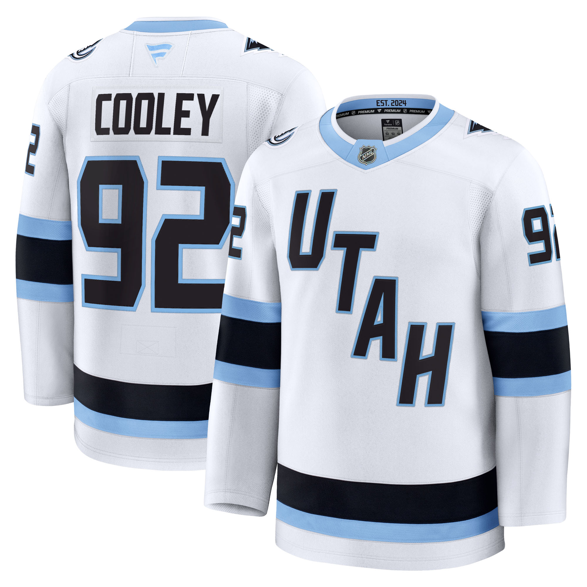 Logan Cooley Utah Mammoth Fanatics Away Premium Player Jersey - White