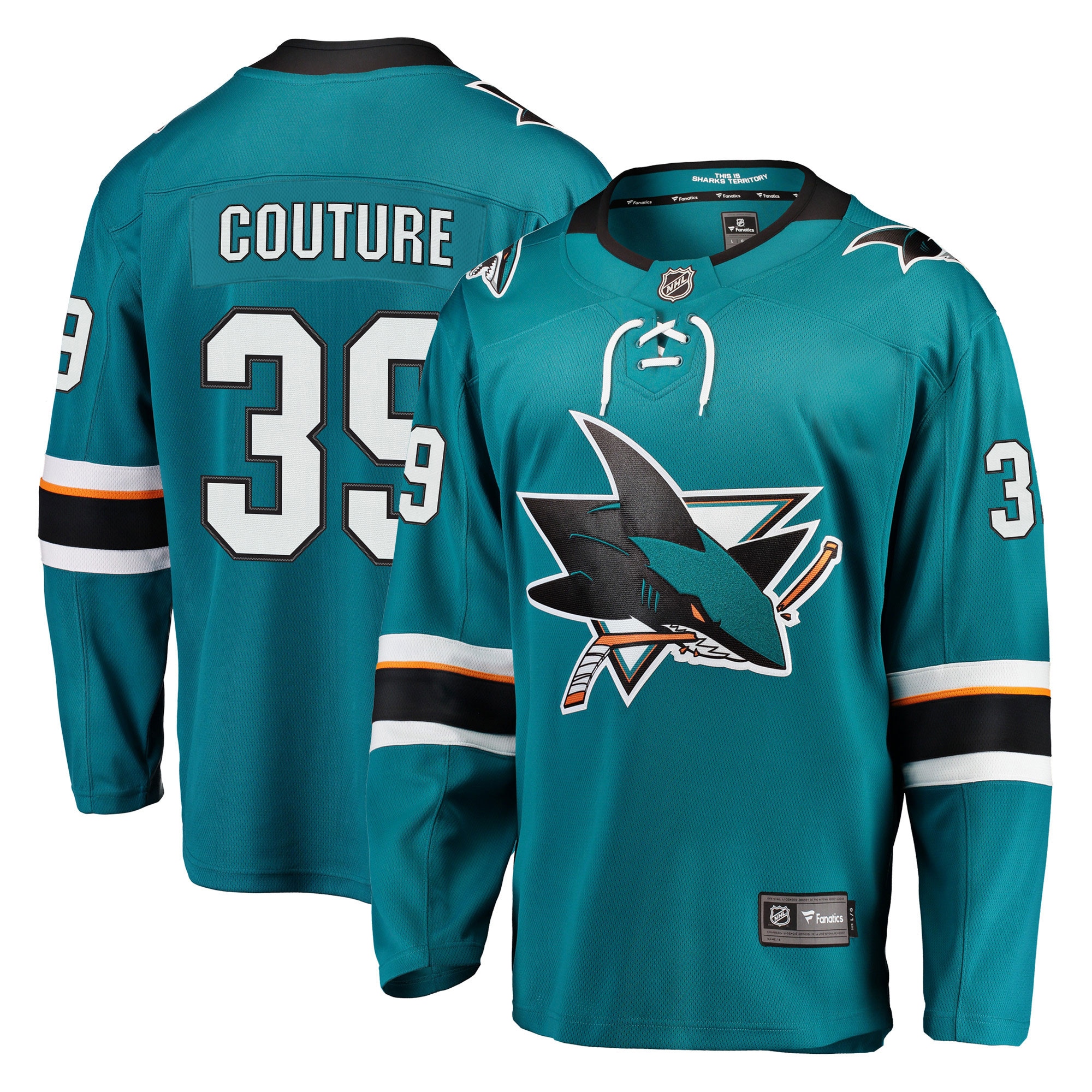 Logan Couture San Jose Sharks Fanatics Breakaway Jersey - Teal