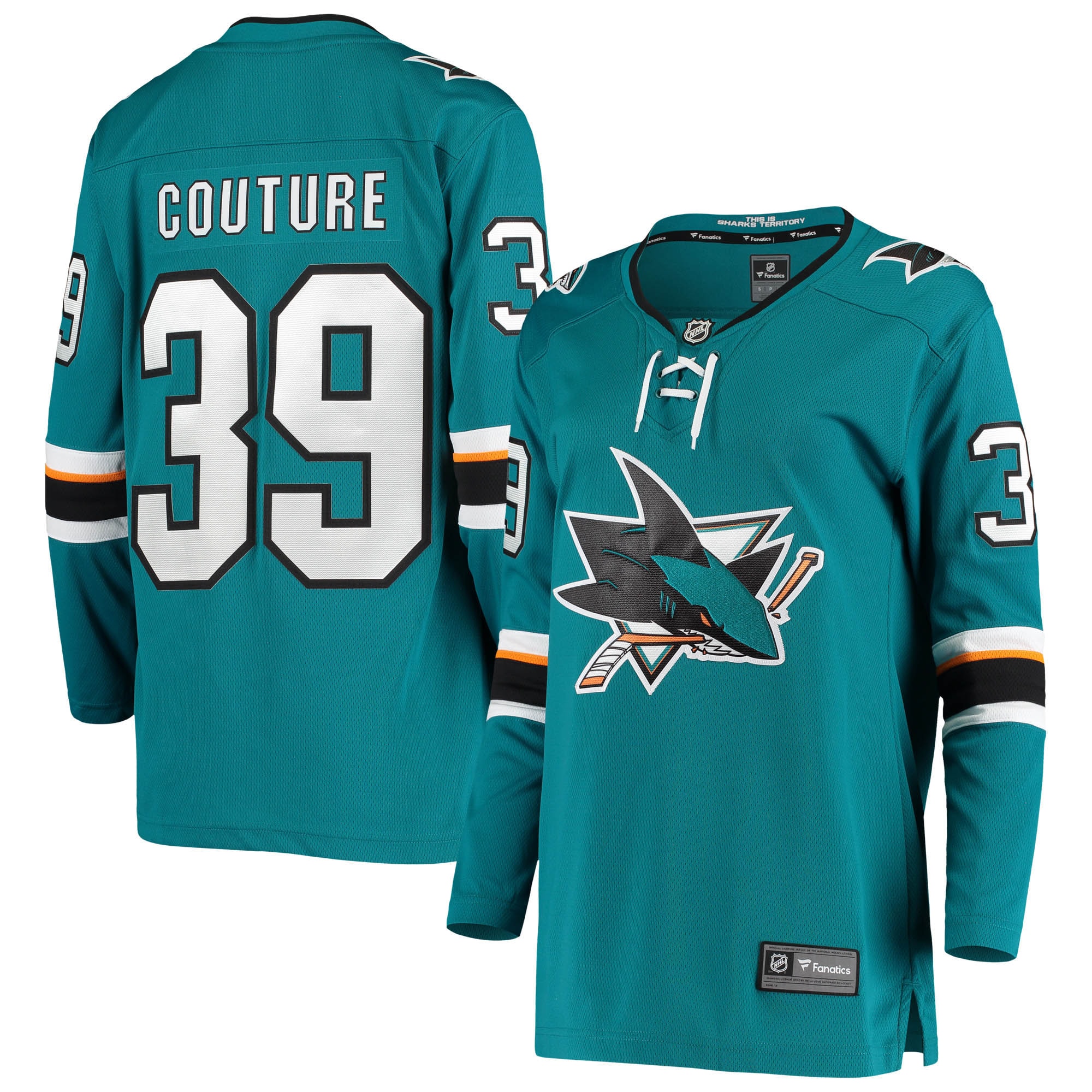 Logan Couture San Jose Sharks Fanatics Women's Breakaway Home Player Jersey - Teal