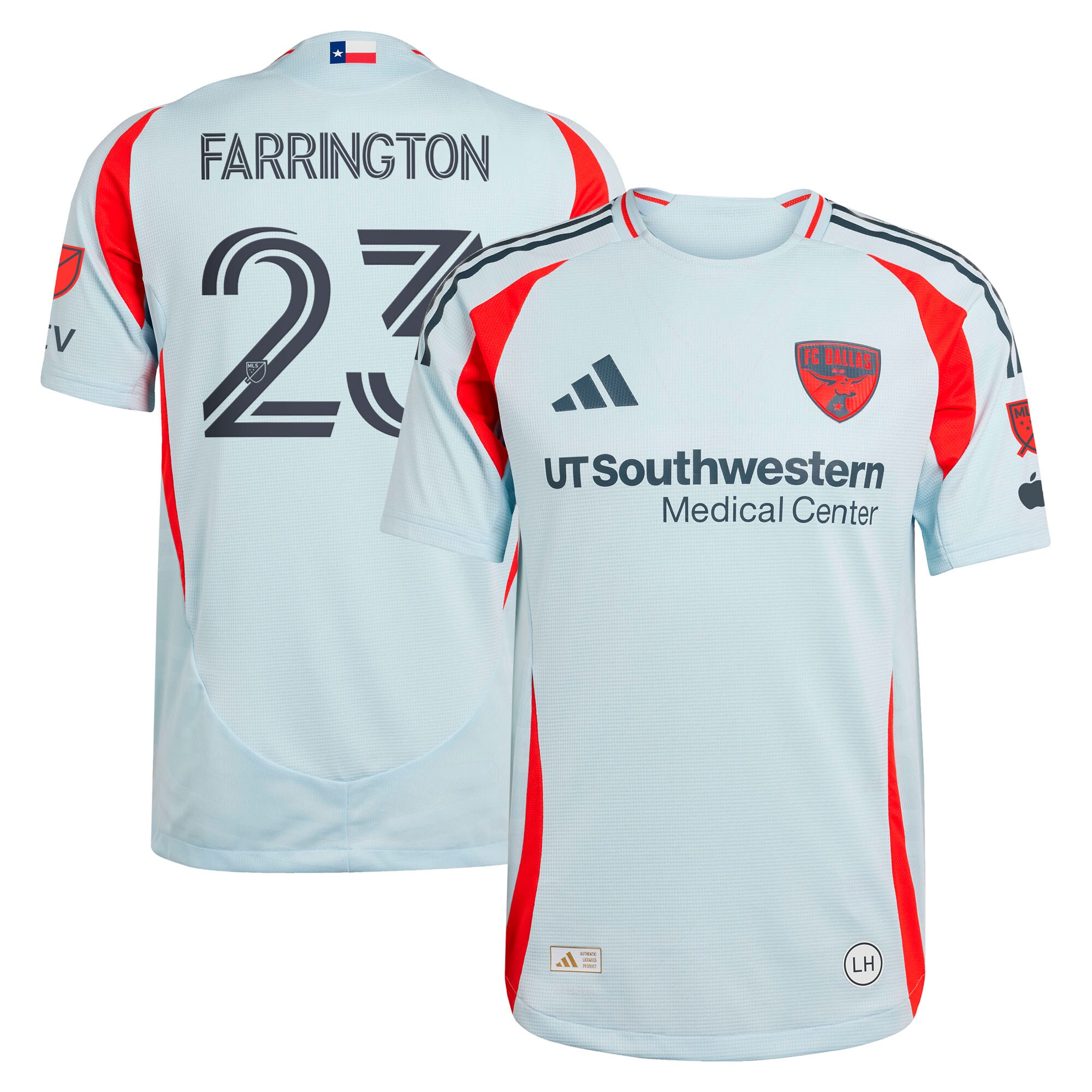Logan Farrington FC Dallas 2025 The Inferno Kit Player Jersey - Light Blue