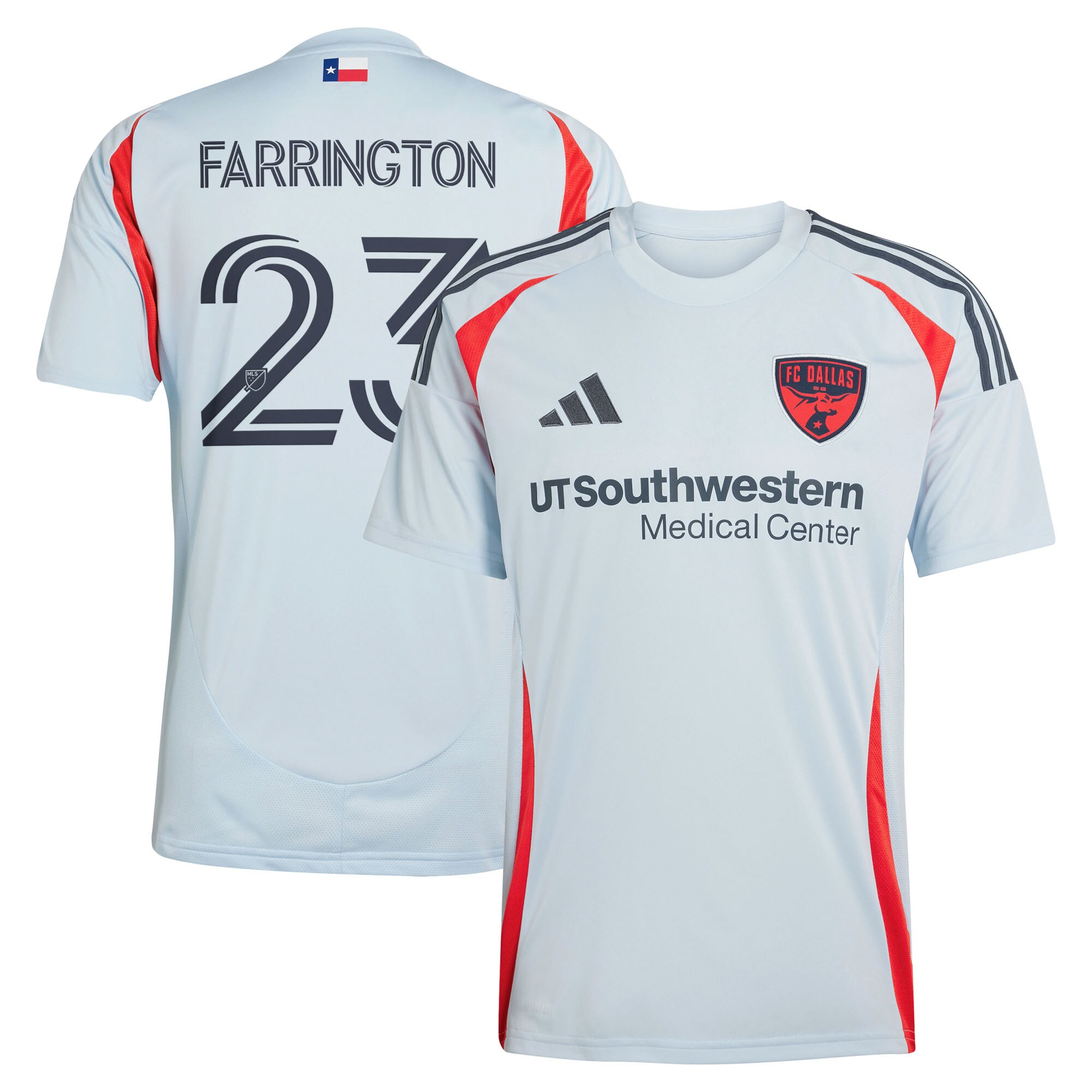 Logan Farrington FC Dallas 2025 The Inferno Kit Player Jersey - Light Blue