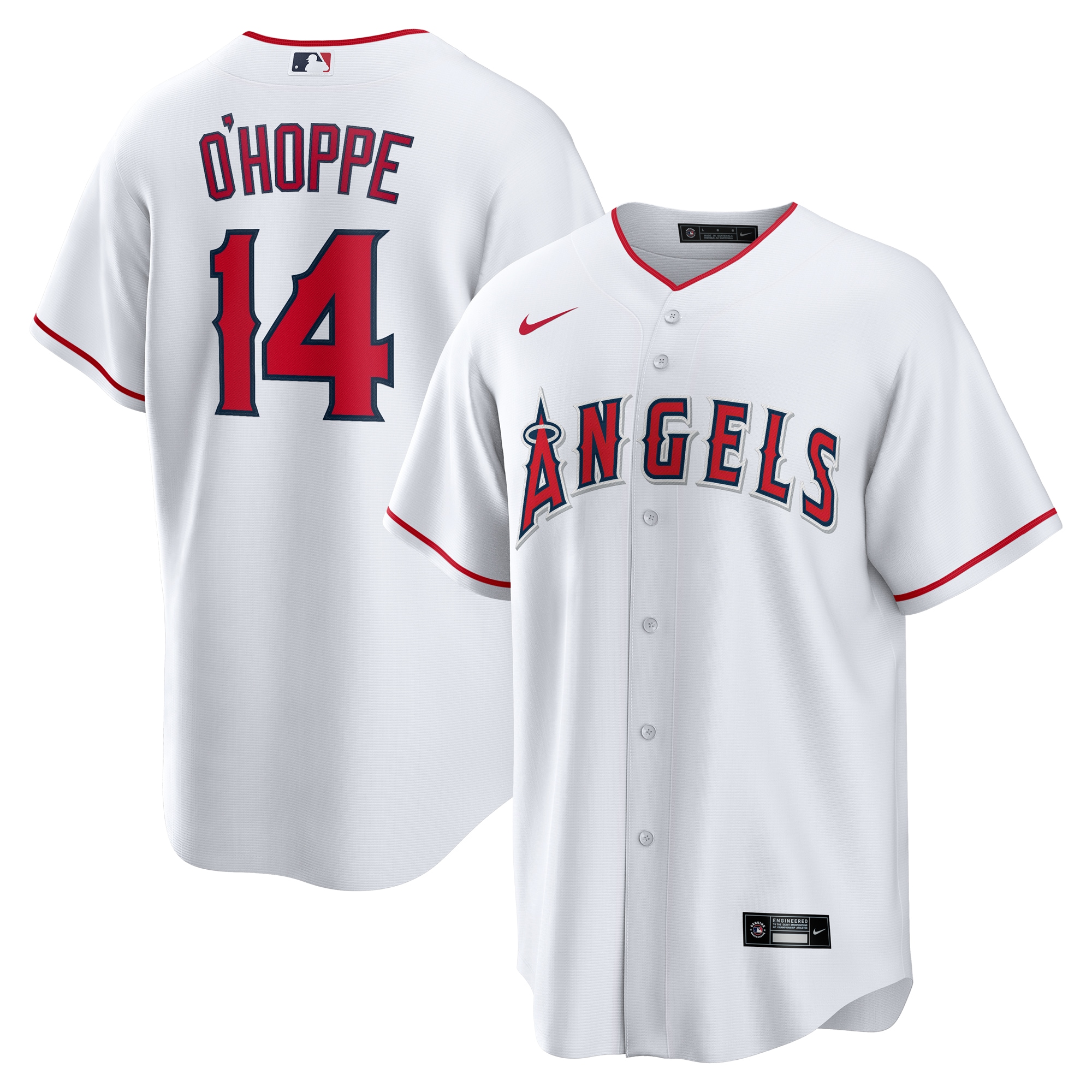 Logan O'Hoppe Los Angeles Angels Home Jersey - White