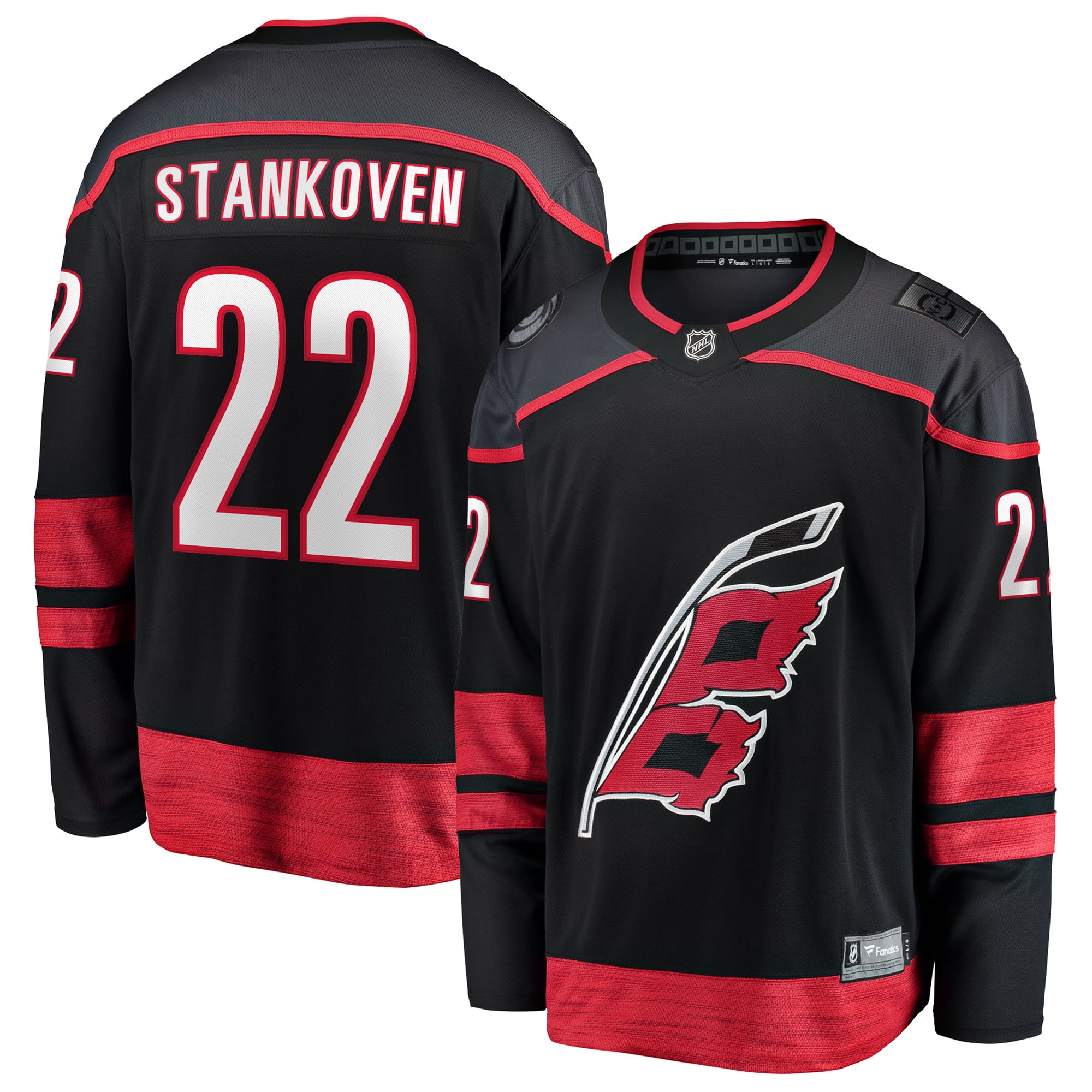 Logan Stankoven Carolina Hurricanes Fanatics Home Breakaway Jersey - Black