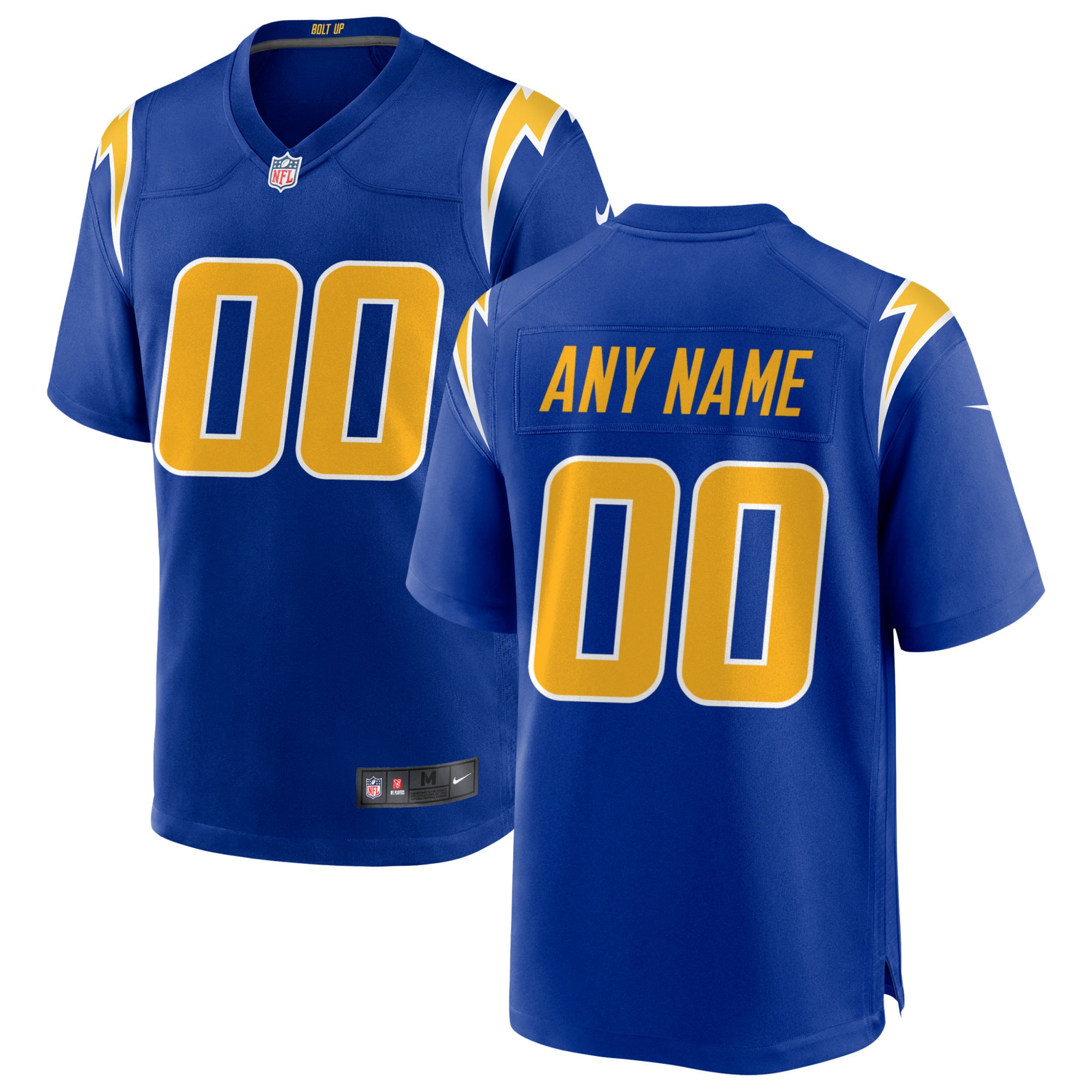 Los Angeles Chargers Alternate Custom Game Jersey