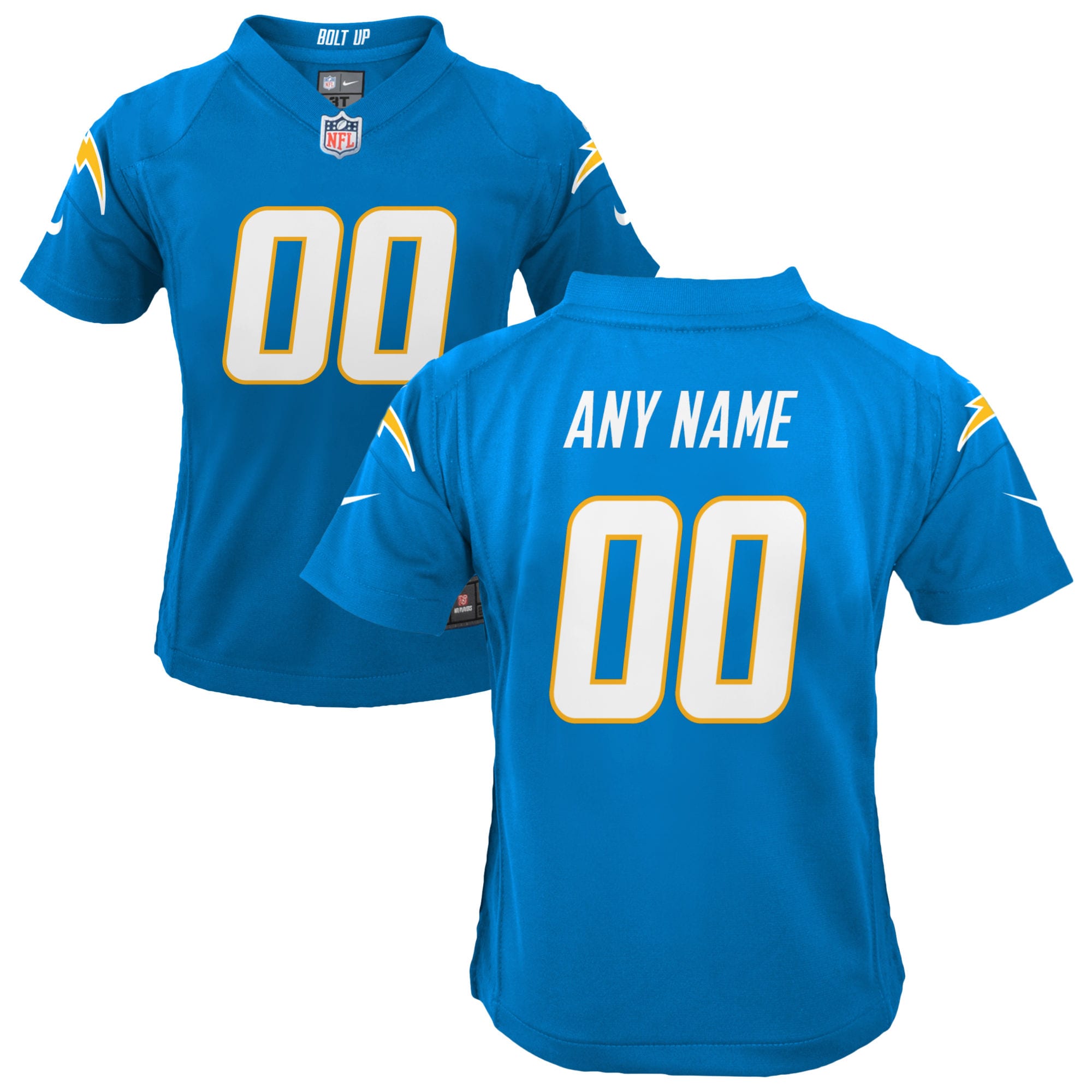 Los Angeles Chargers Youth Custom Game Jersey