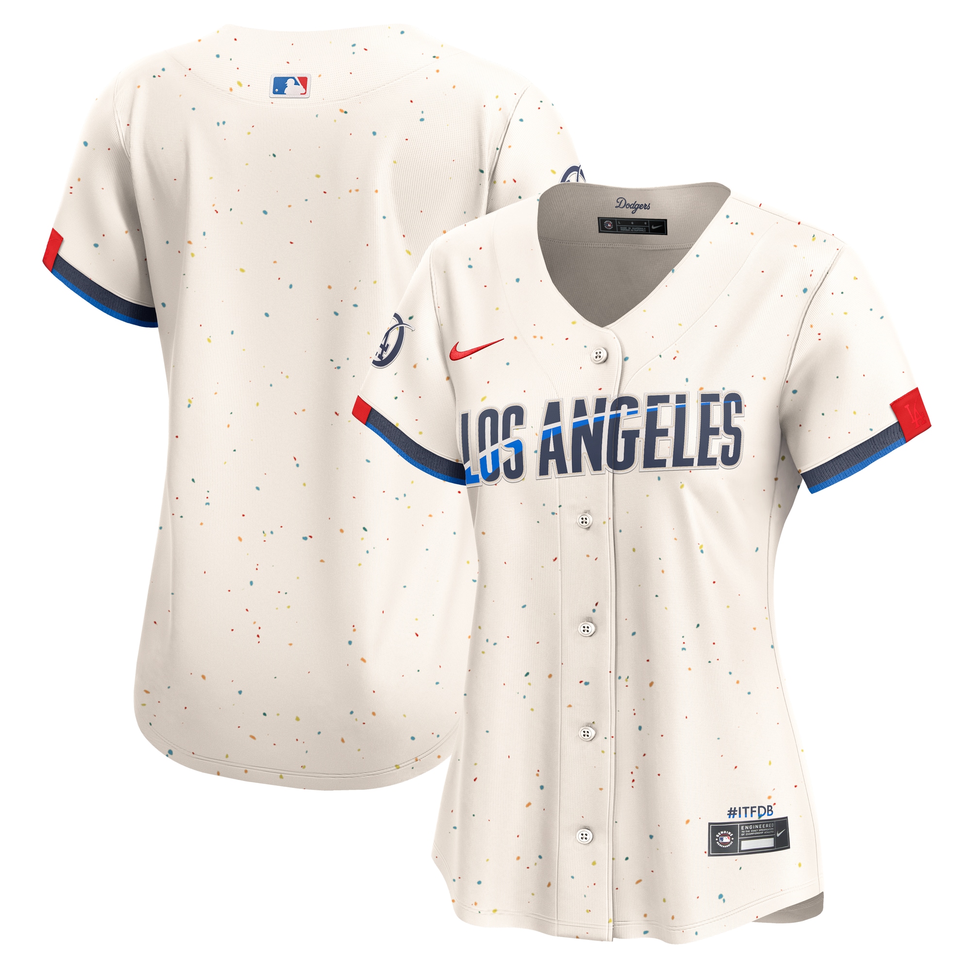 Los Angeles Dodgers Women's City Connect Limited Jersey - Cream
