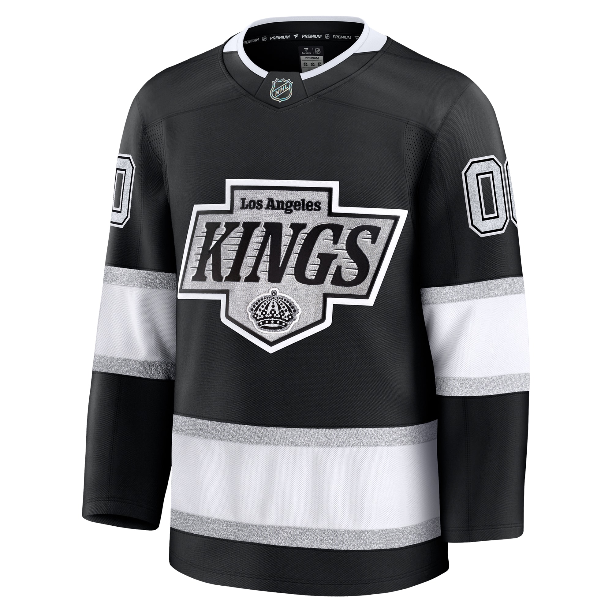Alternative view of Los Angeles Kings Black Jersey - Fanatics - Customizable NHL