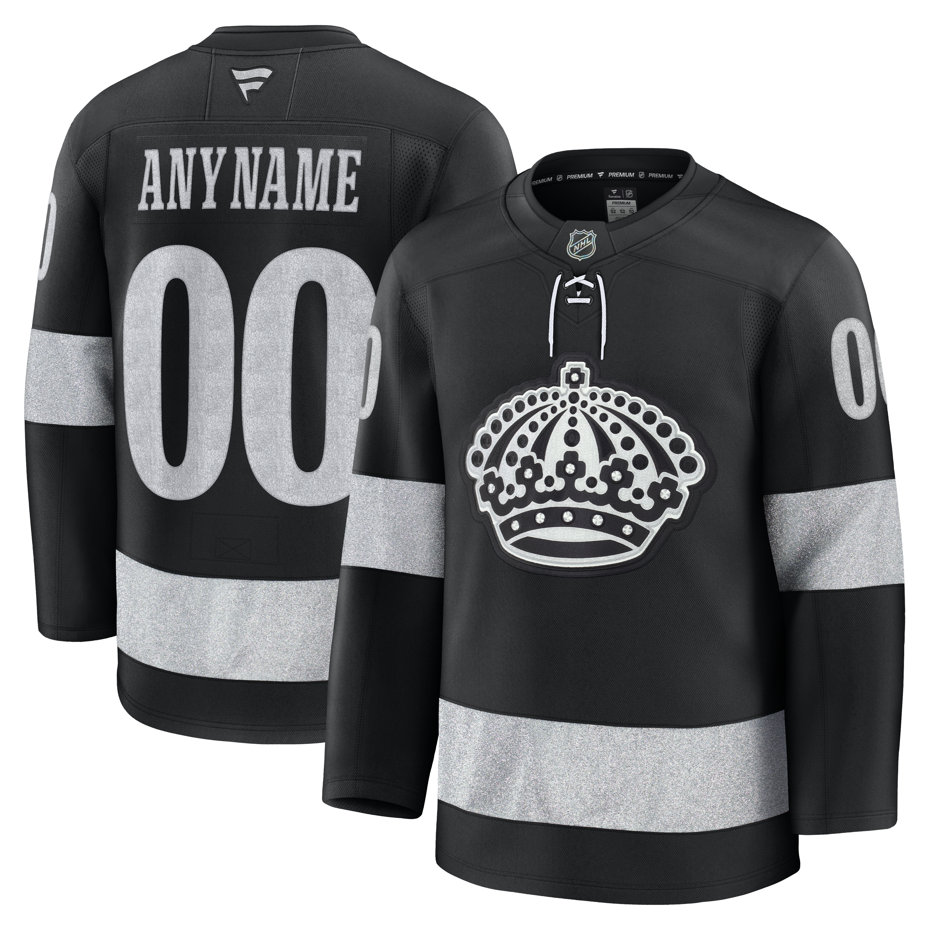 Los Angeles Kings Fanatics Alternate Premium Custom Jersey - Black