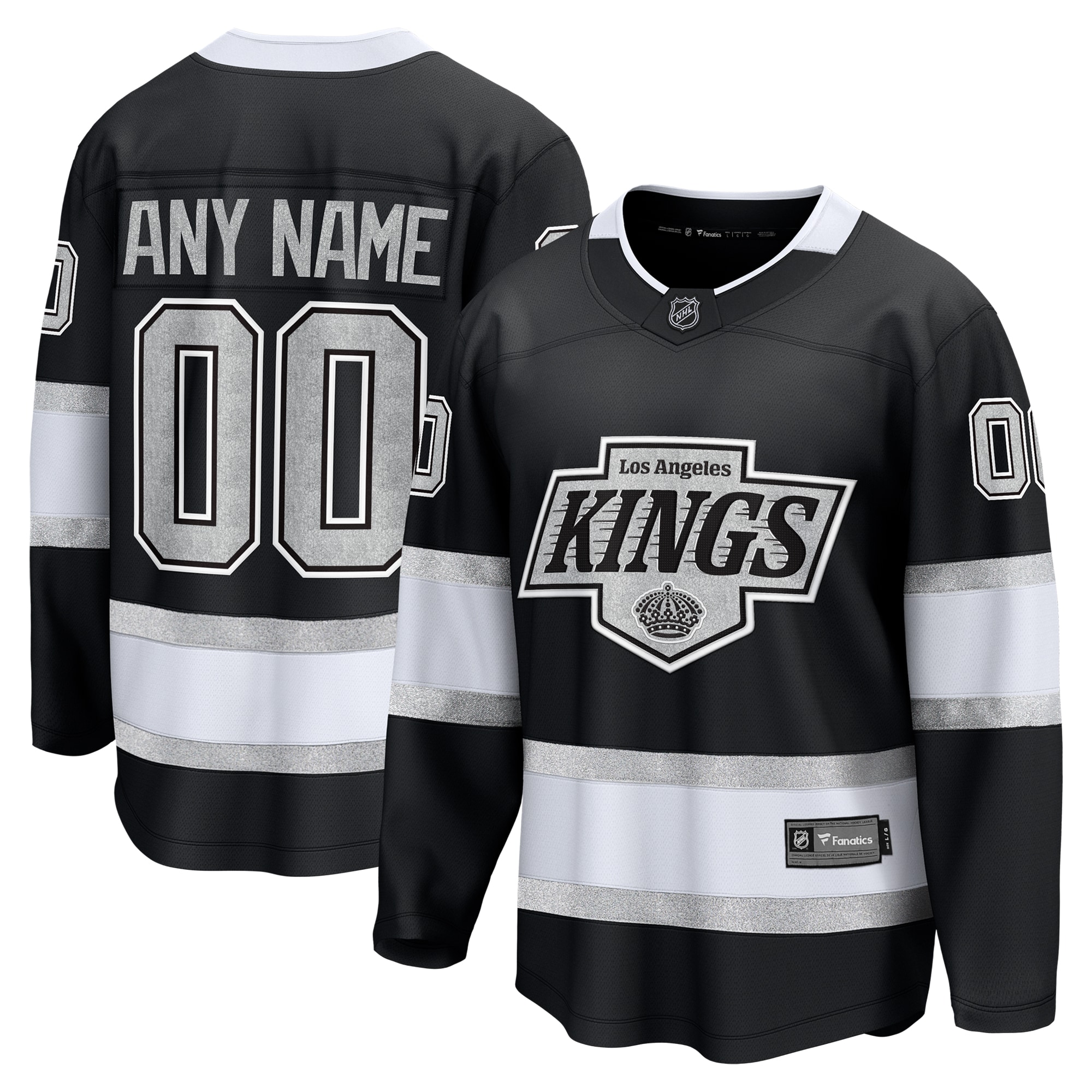 Los Angeles Kings Fanatics Home Breakaway Custom Jersey - Black