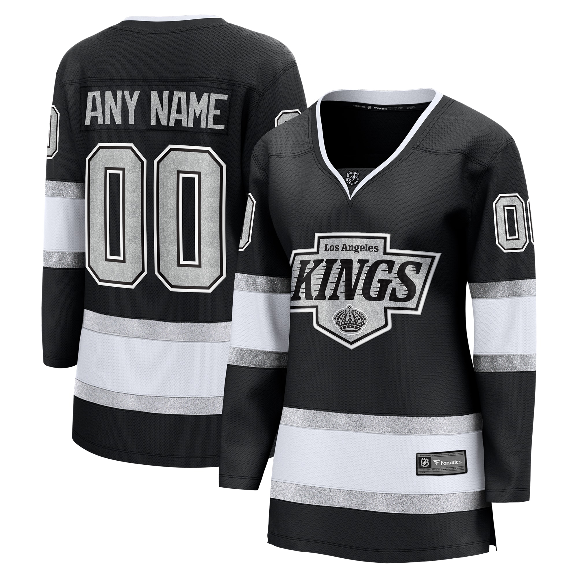 Los Angeles Kings Fanatics Women's Home Breakaway Custom Jersey - Black