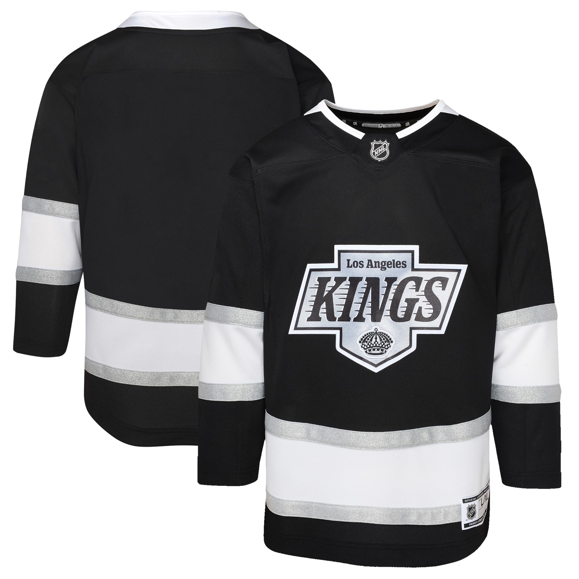Los Angeles Kings Youth Home Premier Jersey - Black