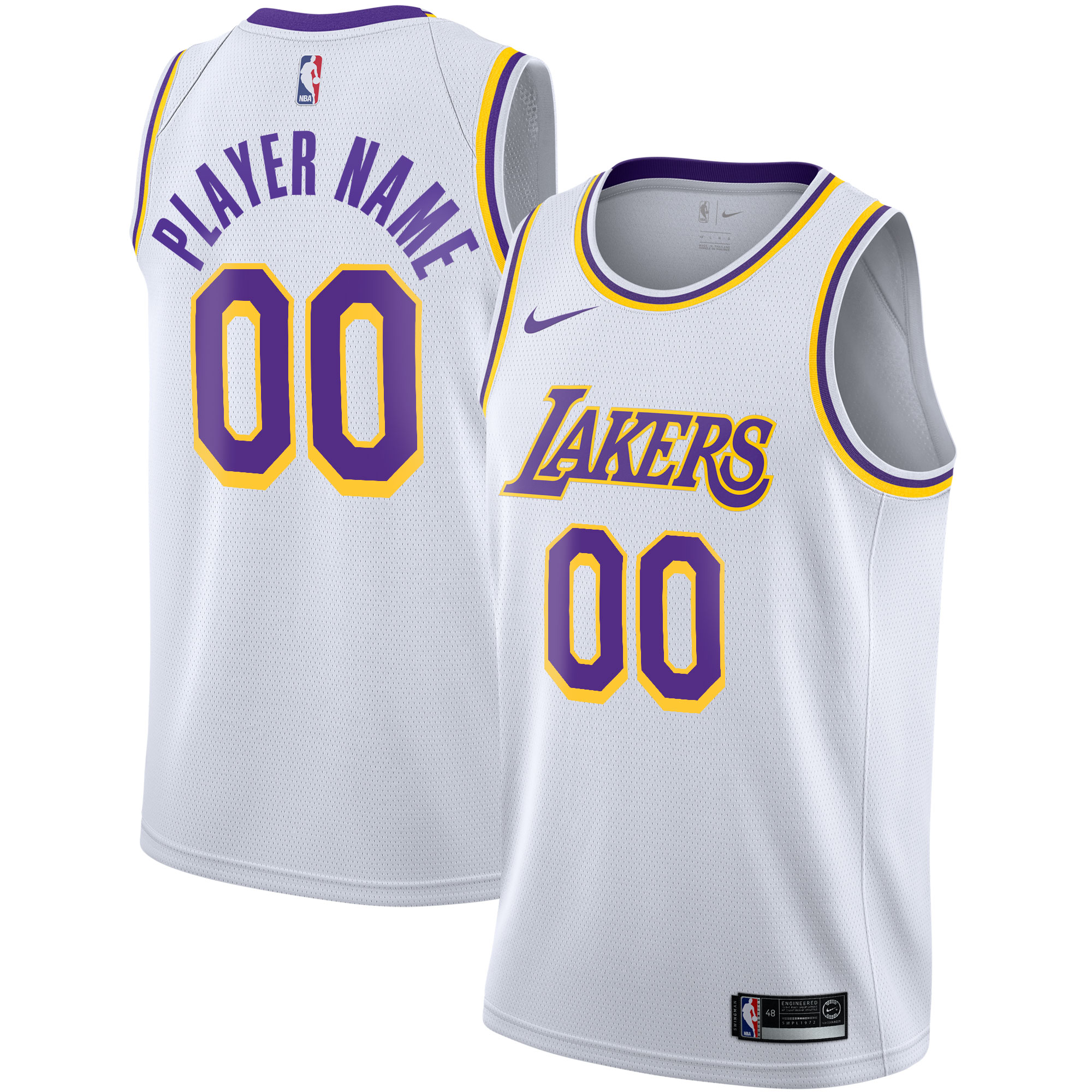 Los Angeles Lakers 2020/21 Swingman Custom Jersey - Association Edition