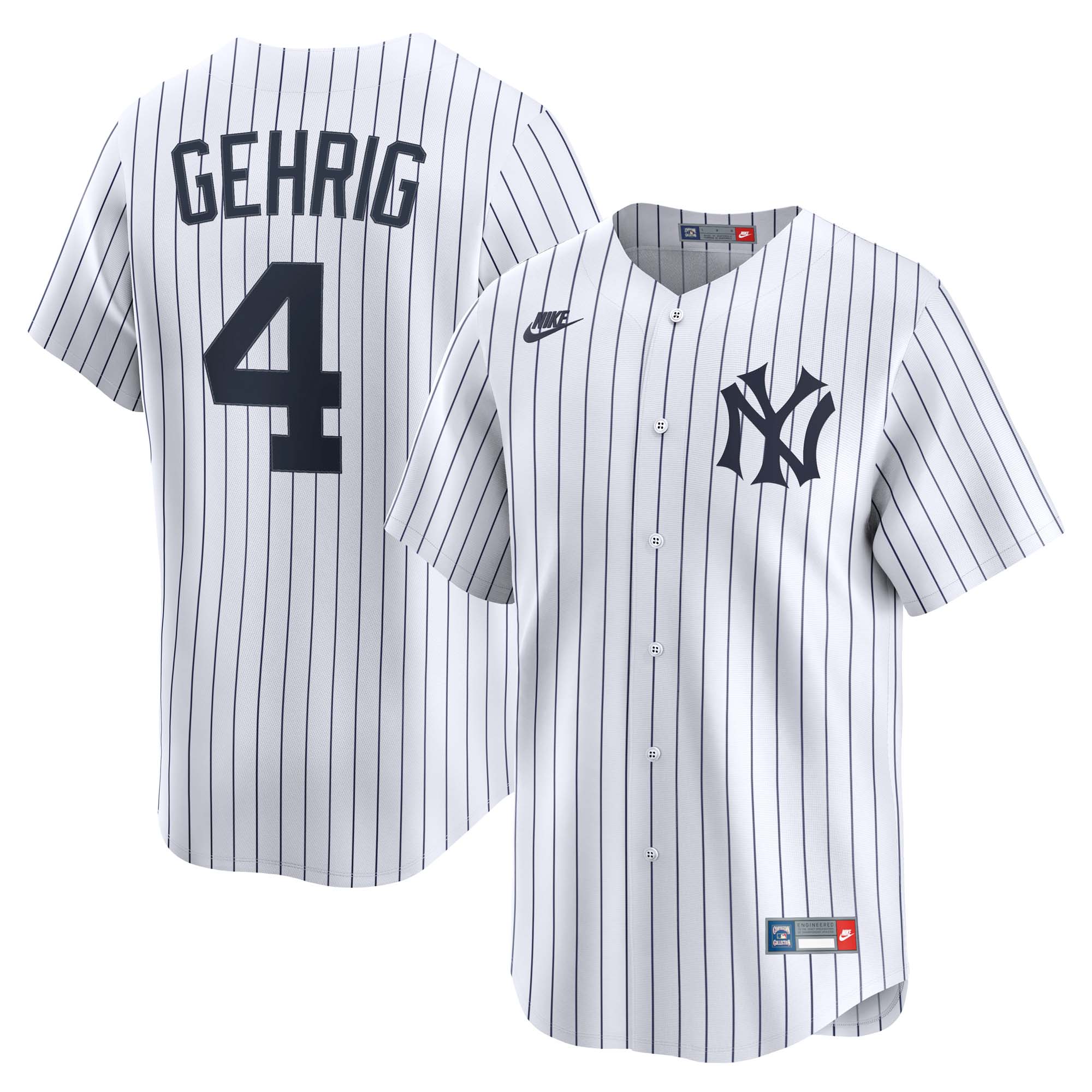 Lou Gehrig New York Yankees Throwback Cooperstown Collection Limited Jersey - White