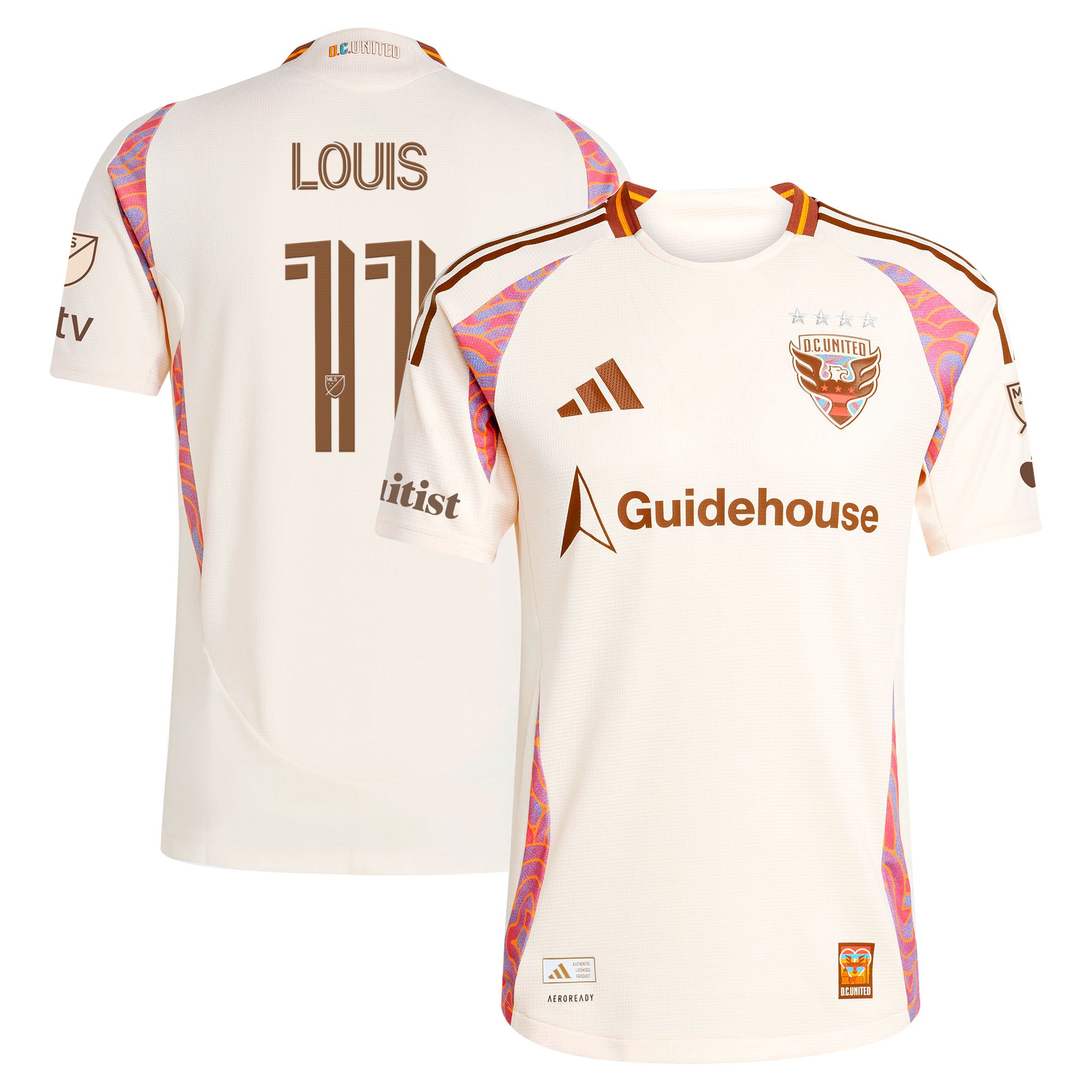 Louis Munteanu D.C. United 2025 The Soul Kit On-Field Jersey - Natural