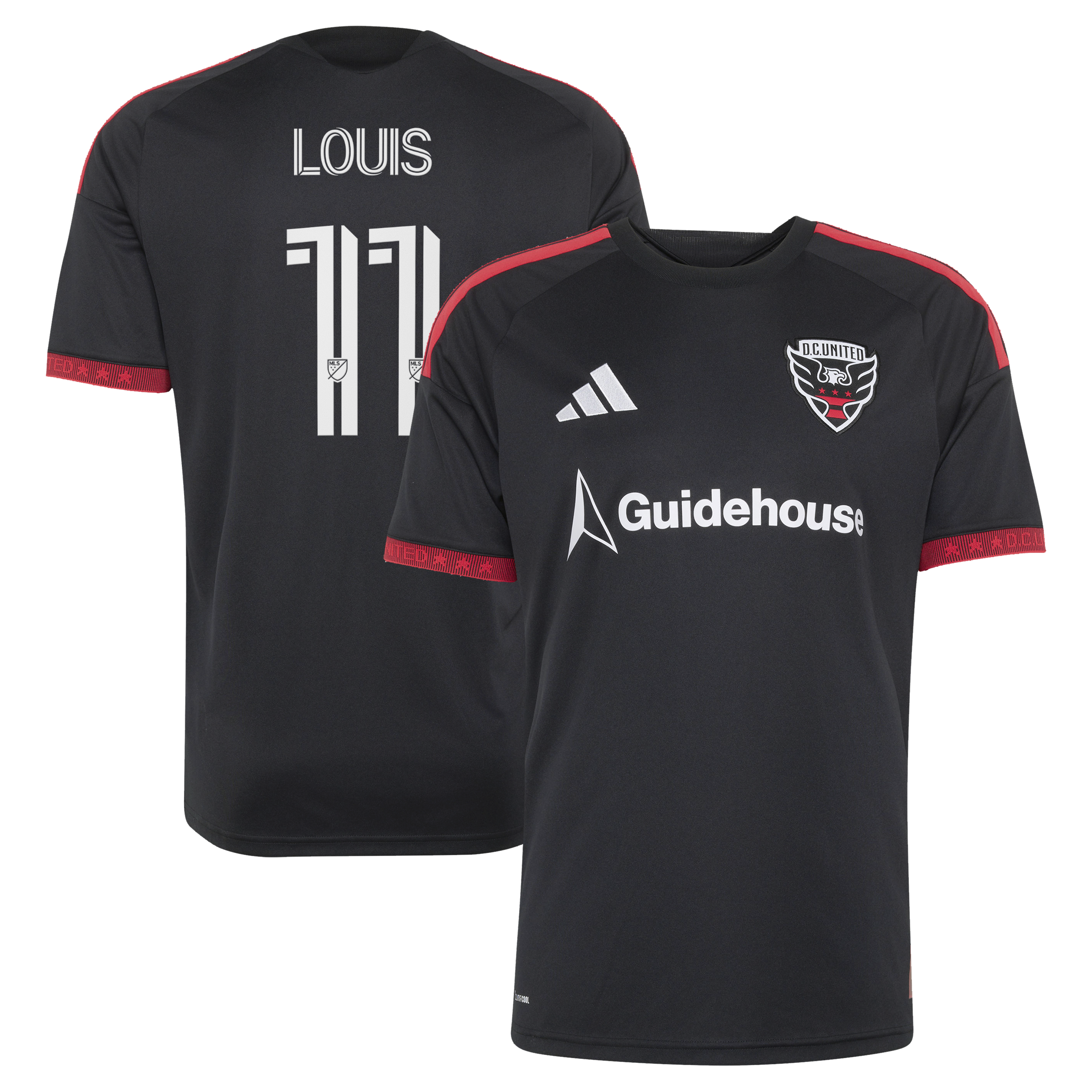 Louis Munteanu D.C. United 2026 Black-and-Red Kit Jersey - Black