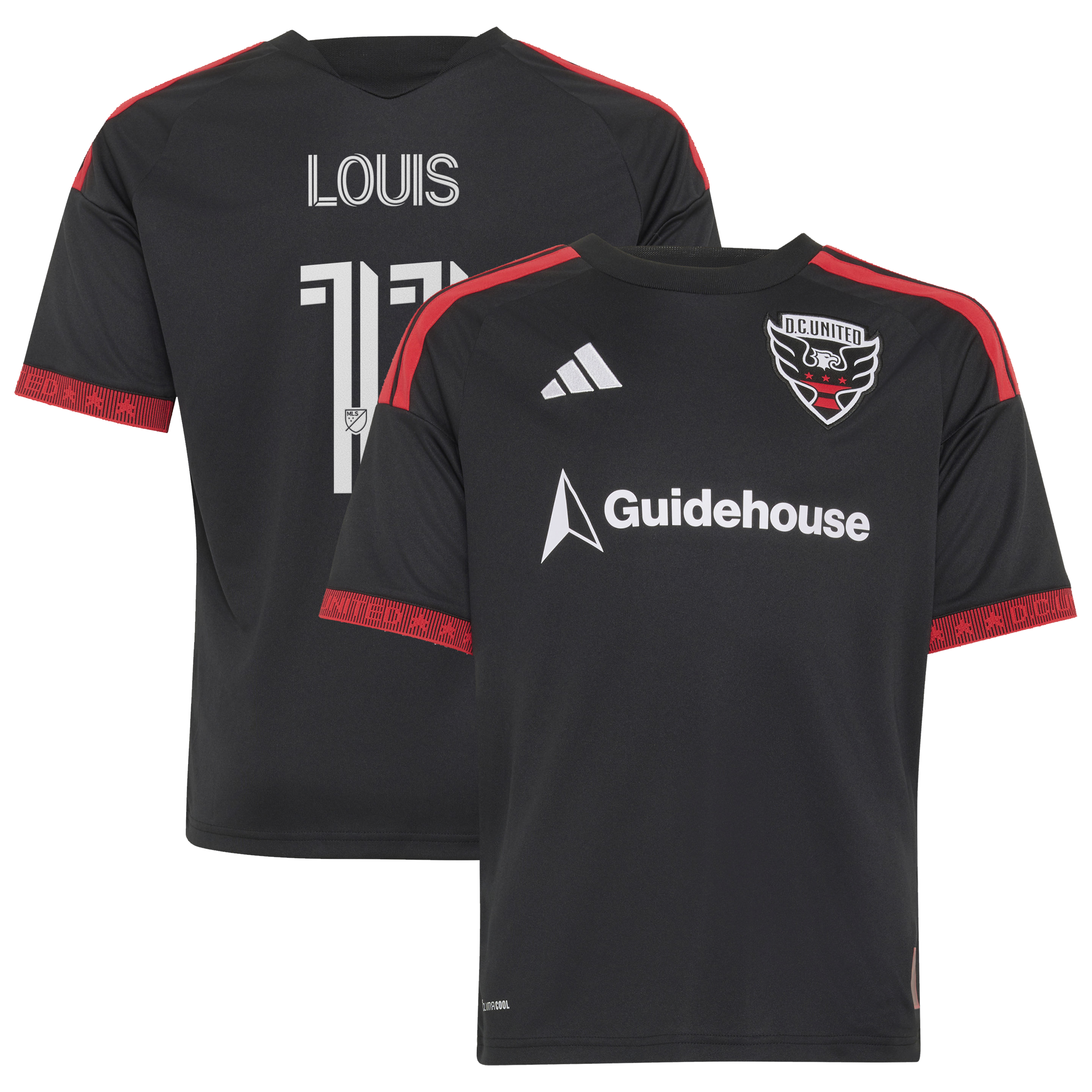 Louis Munteanu D.C. United Youth 2026 Black-and-Red Kit Jersey - Black