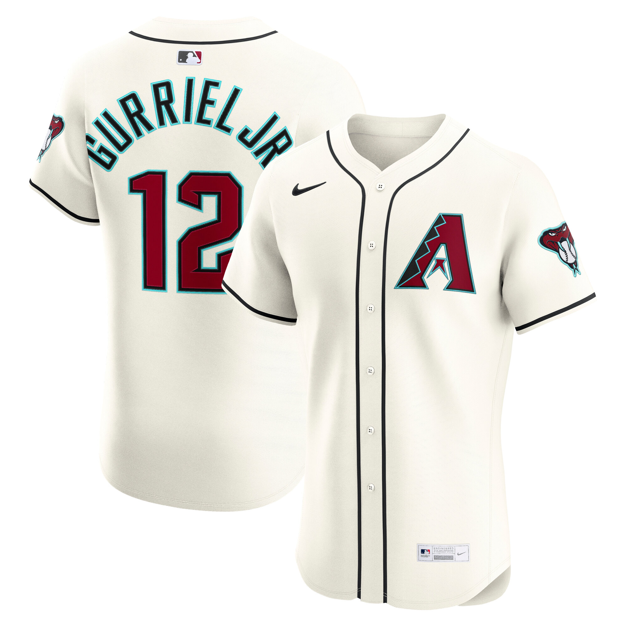 Lourdes Gurriel Jr. Arizona Diamondbacks Home Elite Jersey - Cream