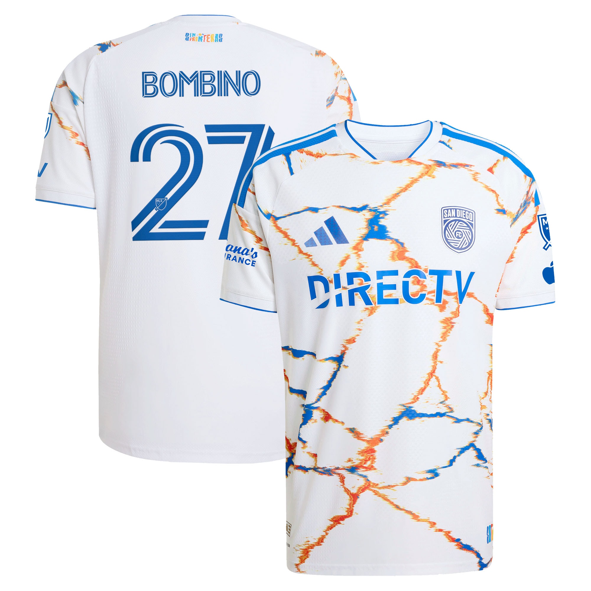 Luca Bombino San Diego FC 2026 Unprecedented Unity Kit On-Field Patch Jersey - White