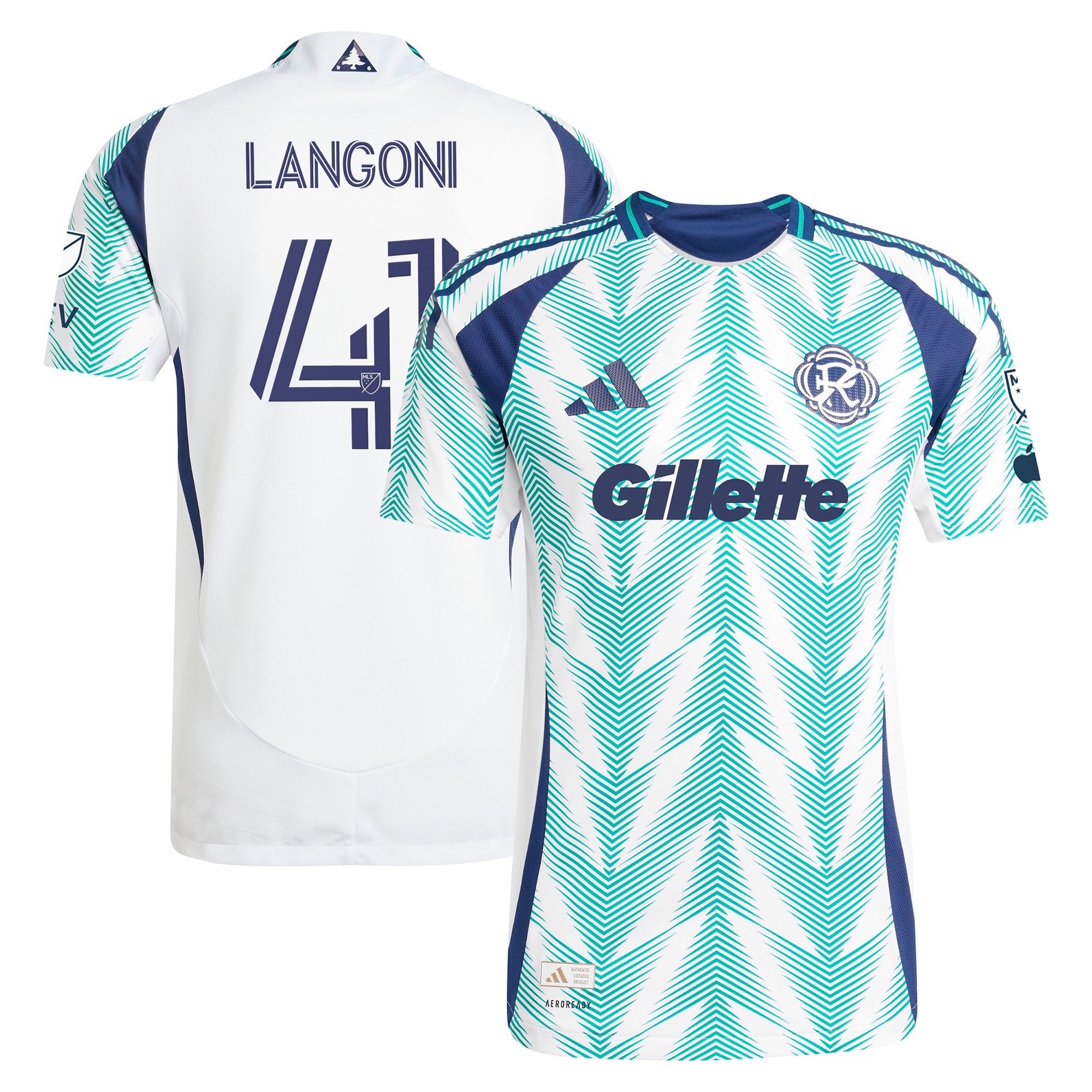 Luca Langoni New England Revolution 2025 Eastern White Pine x Flag of New England Player Jersey - White