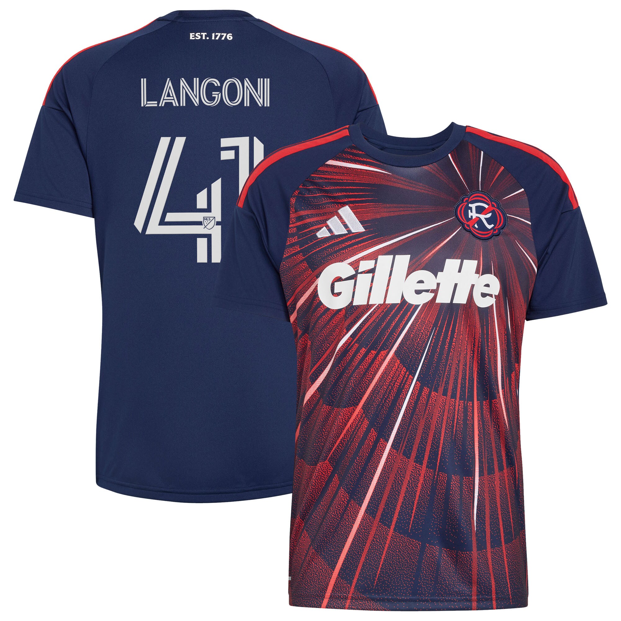 Luca Langoni New England Revolution 2026 Independence Day Jersey - Blue